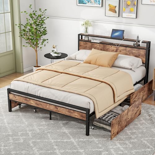 Rustic Brown(4 Storage Drawers)