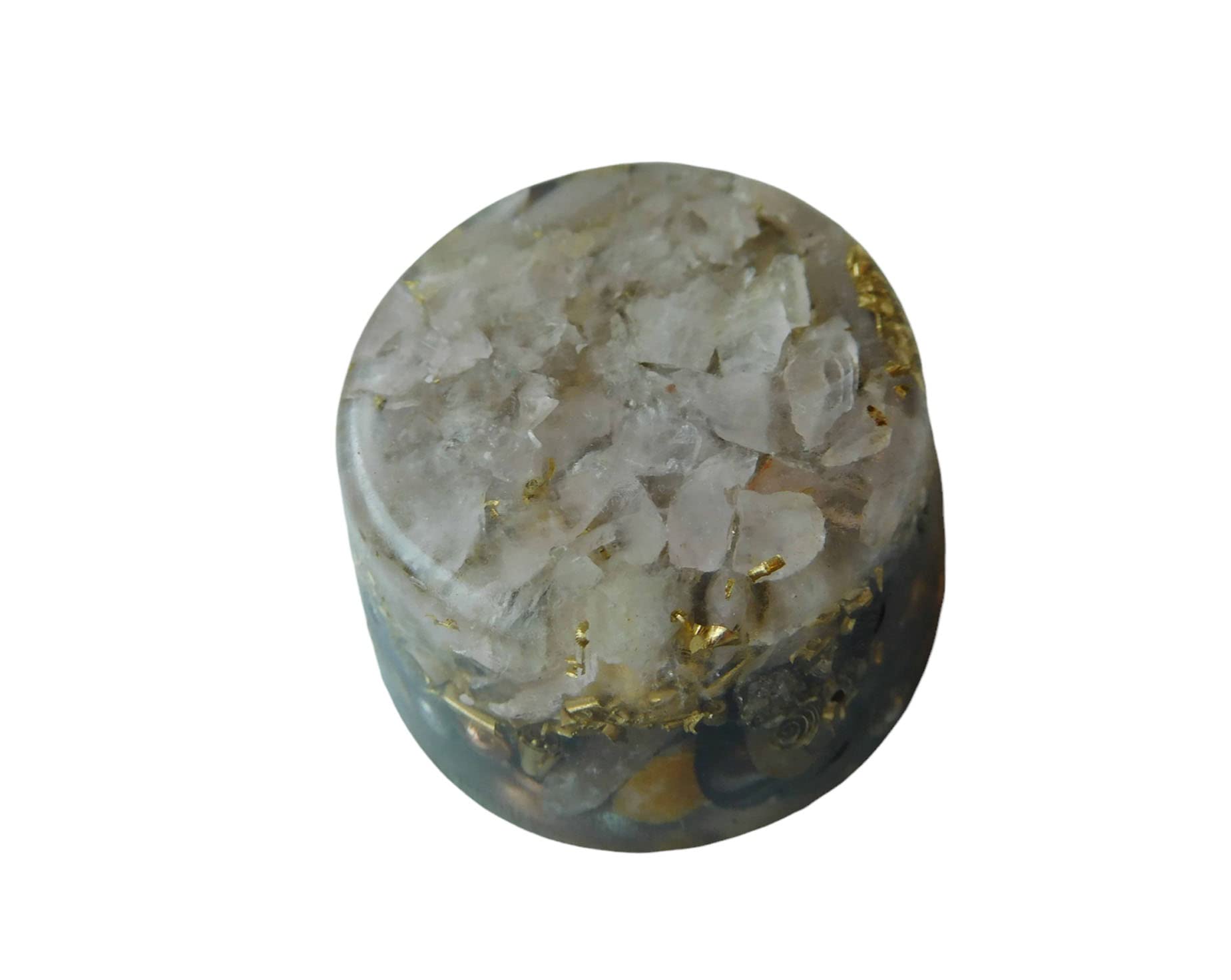 Pink Rose Quartz Crystal Tower - Orgone Generator & Energy Accumulator with Natural Ingredients | Perfect Spiritual Gift for Meditation, Healing & Positive Energy | Home & Office Decoration