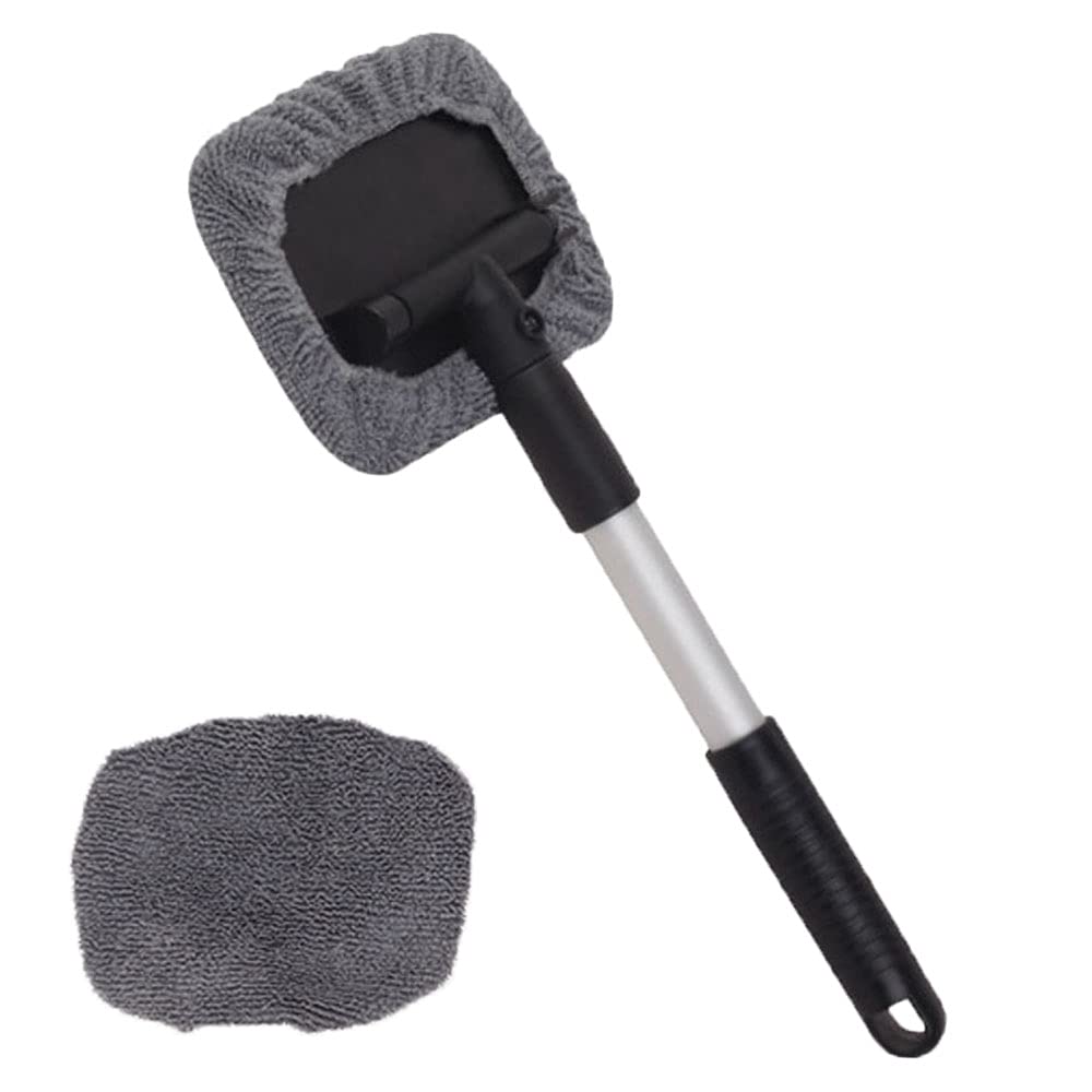 DSFHKUYB Telescopic Car Wash Brush with 180° Rotation & Super Absorbent Detachable Head - Windshield Cleaner & Glass Cleaning Tool for Car Washing (Perfect for Home Car Care, Auto Detailing & RV Cleaning)