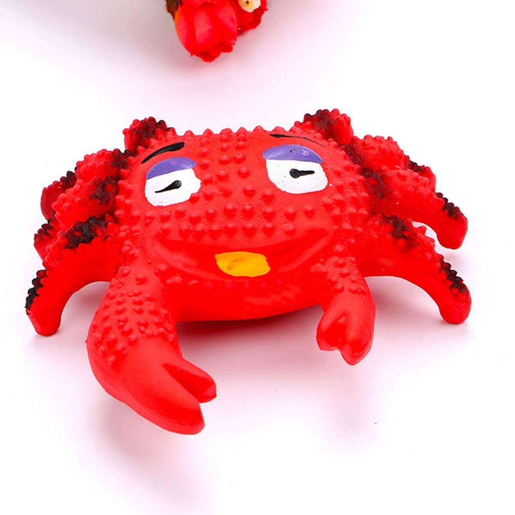 Balacoo 2-Pack Indestructible Dog & Cat Teething Toys - Puppy Chew Toys for Teething Relief, Molar Health - Durable Pet Educational Toys (Hongkong Crab Design) - Perfect for Puppy Training, Anxiety Relief & Dental Care