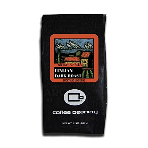 Premium Italian Dark Roast Specialty Coffee Beans - 12oz Coarse Ground for French Press | Rich Flavor for Home Brewing, Office Use & Gifts
