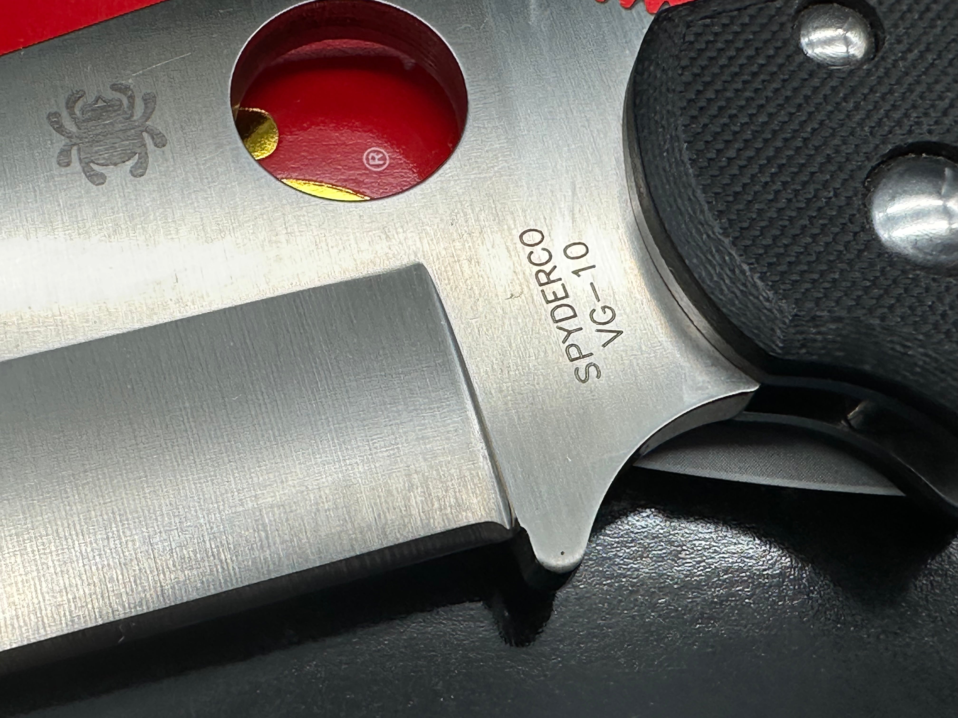 Spyderco Tatanka PowerLock Folding Knife - Black G-10 Handle, 5.06