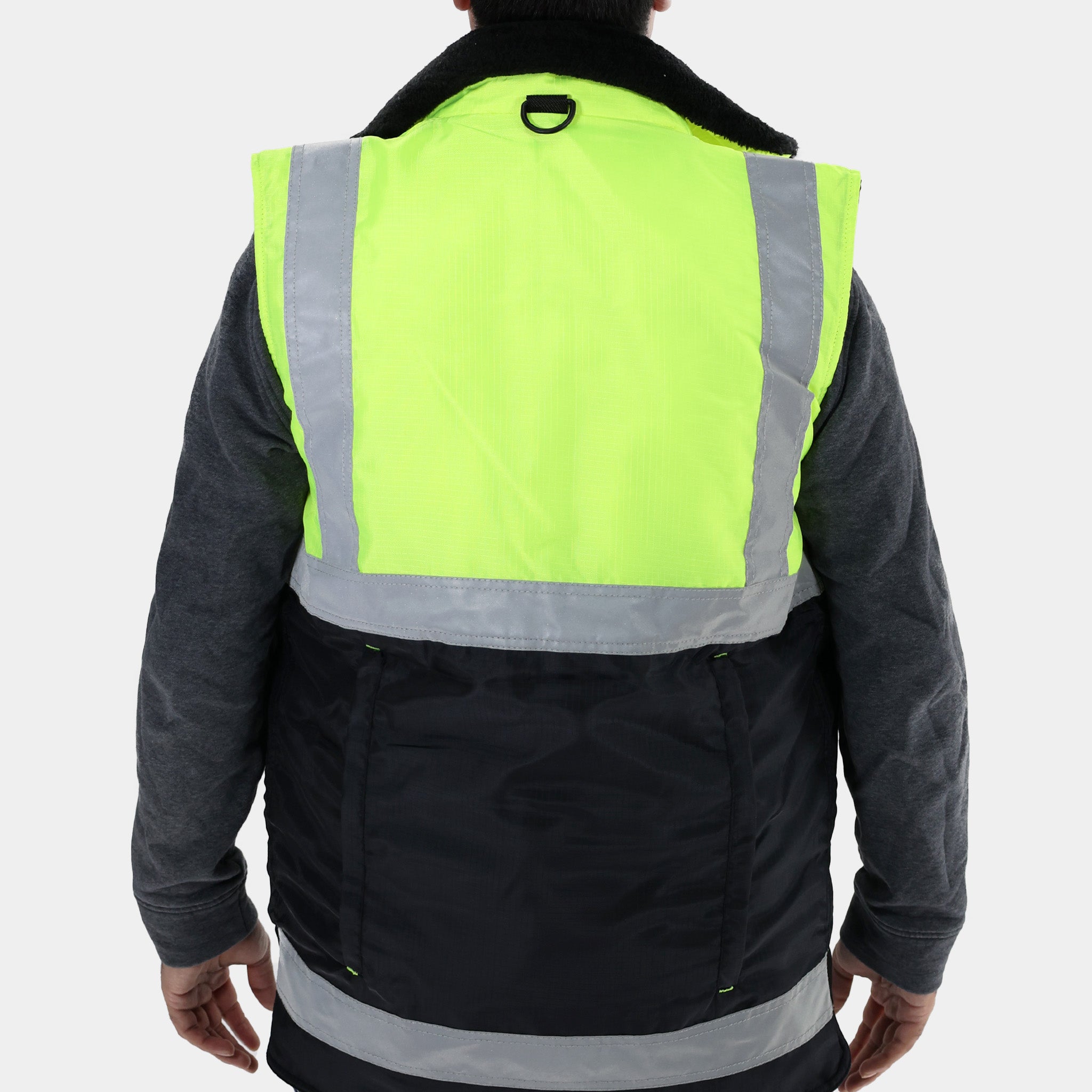 High Visibility Reflex Safety Vest - Yellow Reflective Work Vest for Construction, Running & Cycling | ANSI Certified for Outdoor Safety Gear