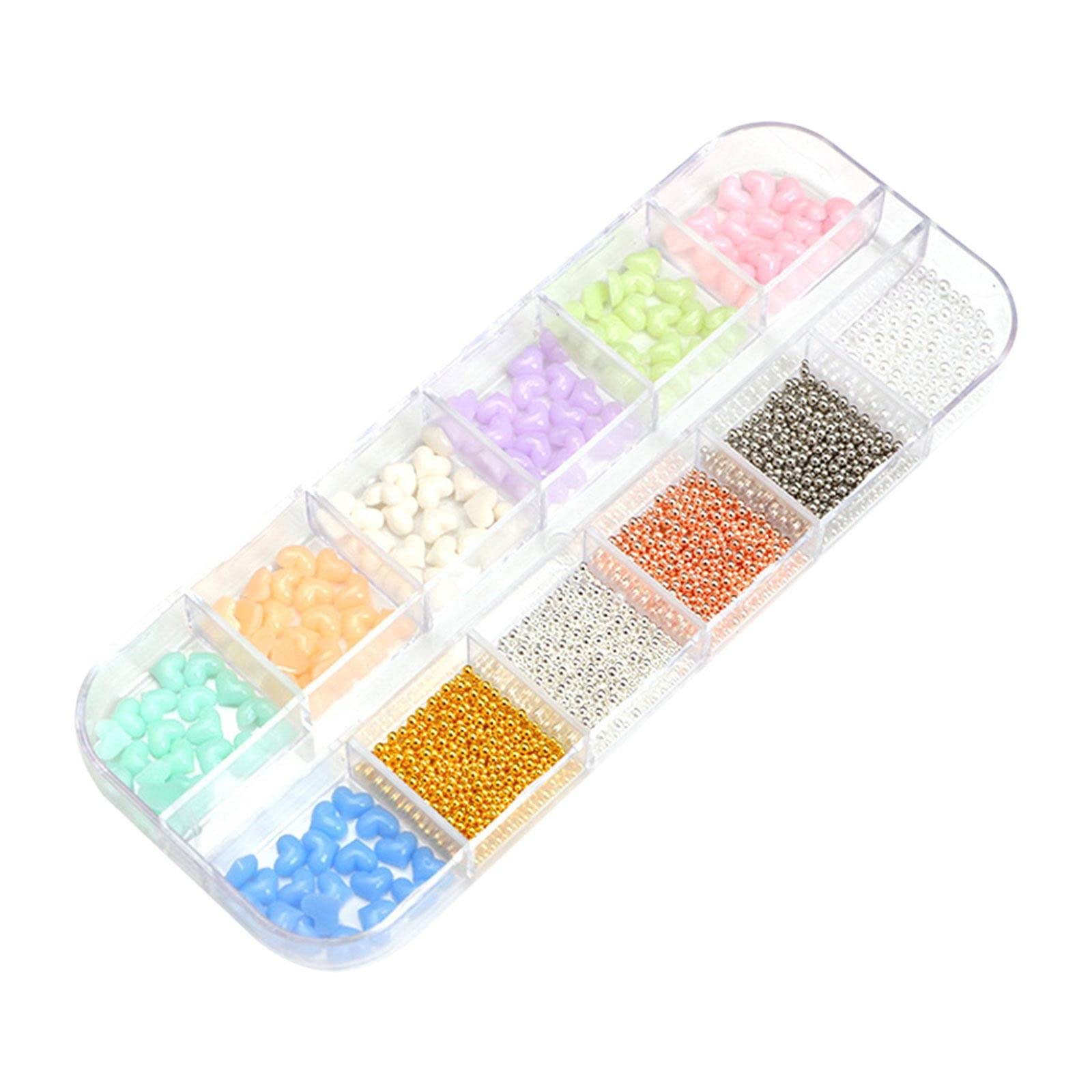 3D White Flower Nail Art Charms - Mixed Design Acrylic Nail Studs & Glitter Decals for DIY Manicures | Salon-Grade Nail Jewelry Accessories for Women | Perfect for Bridal, Party & Special Occasion Nail Designs