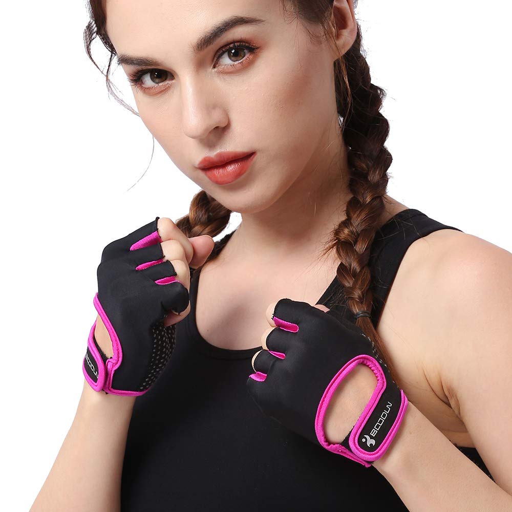 Anser 7140003 Half Finger Weight Lifting Gloves for Gym & CrossFit - Breathable Workout Gloves for Men & Women - Perfect for Weight Training, Powerlifting & Fitness Exercises