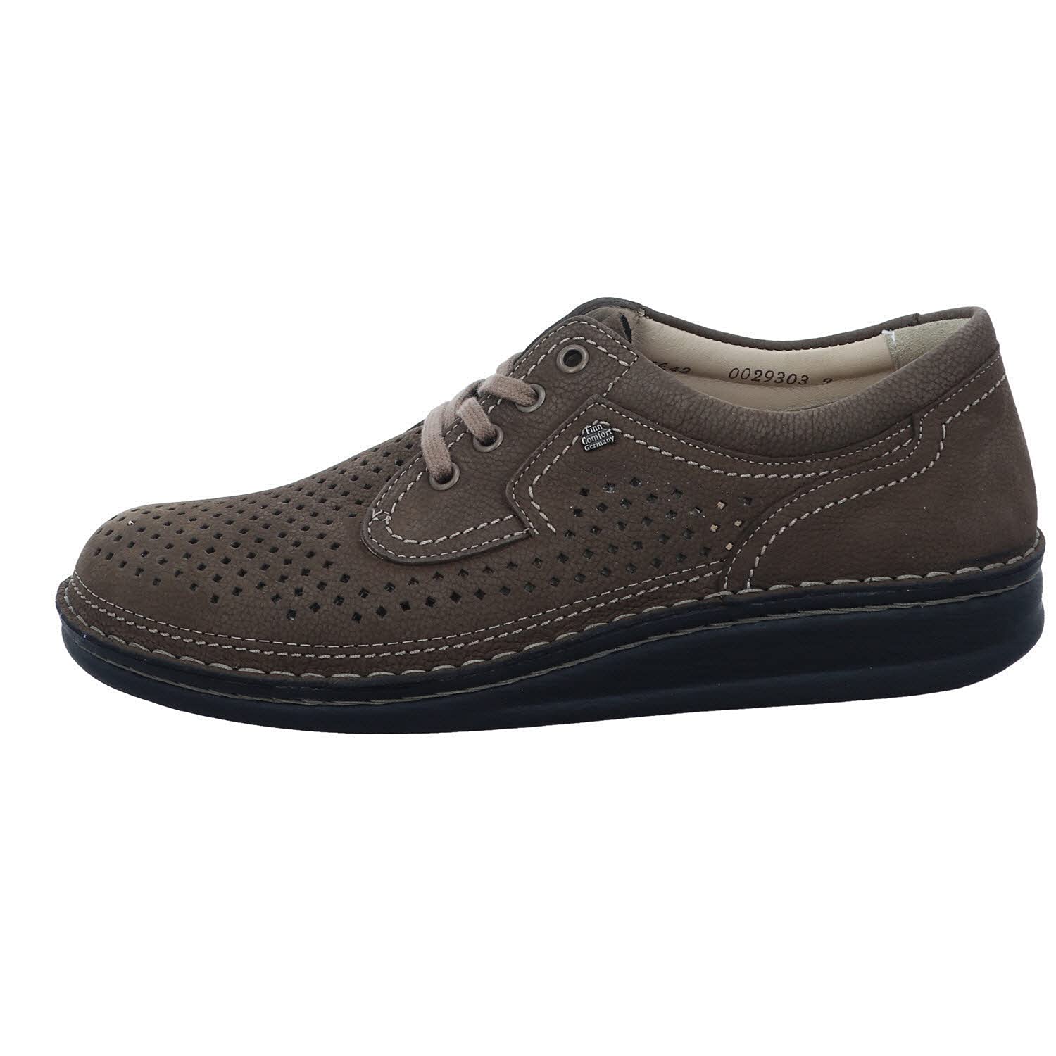 Finn Comfort Men's Baden Comfortable Leather Walking Shoes - Premium Arch Support for All-Day Wear - Ideal for Travel, Work & Casual Outings