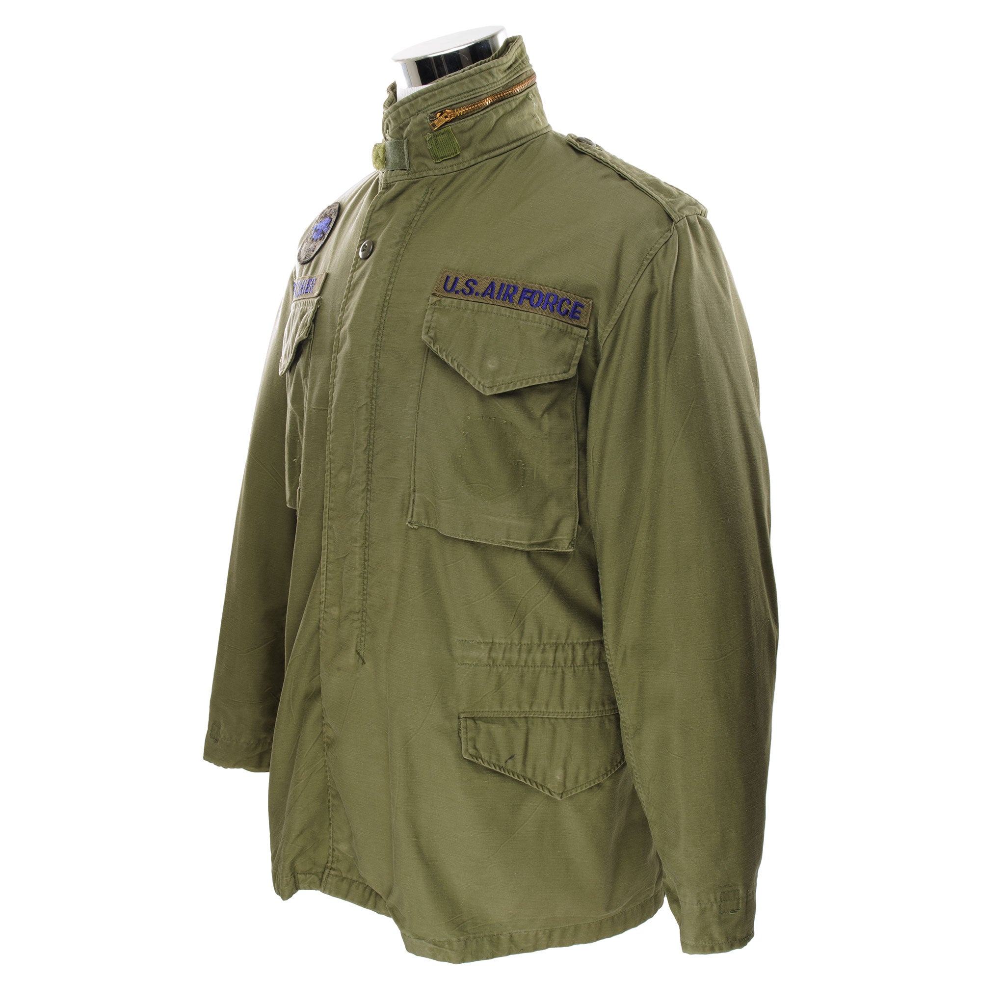 Vintage USAF US Air Force M-1965 M65 Field Jacket 1974 Vietnam War - Medium Long Size - Military Surplus Outerwear for Men - Perfect for Outdoor Activities, Hunting, and Historical Reenactments