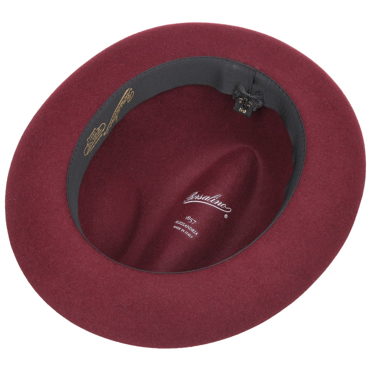 Borsalino Georgio Fur Felt Hat for Men - Classic Winter Fedora with Wide Brim - Perfect for Outdoor Events, Weddings & Cold Weather Fashion