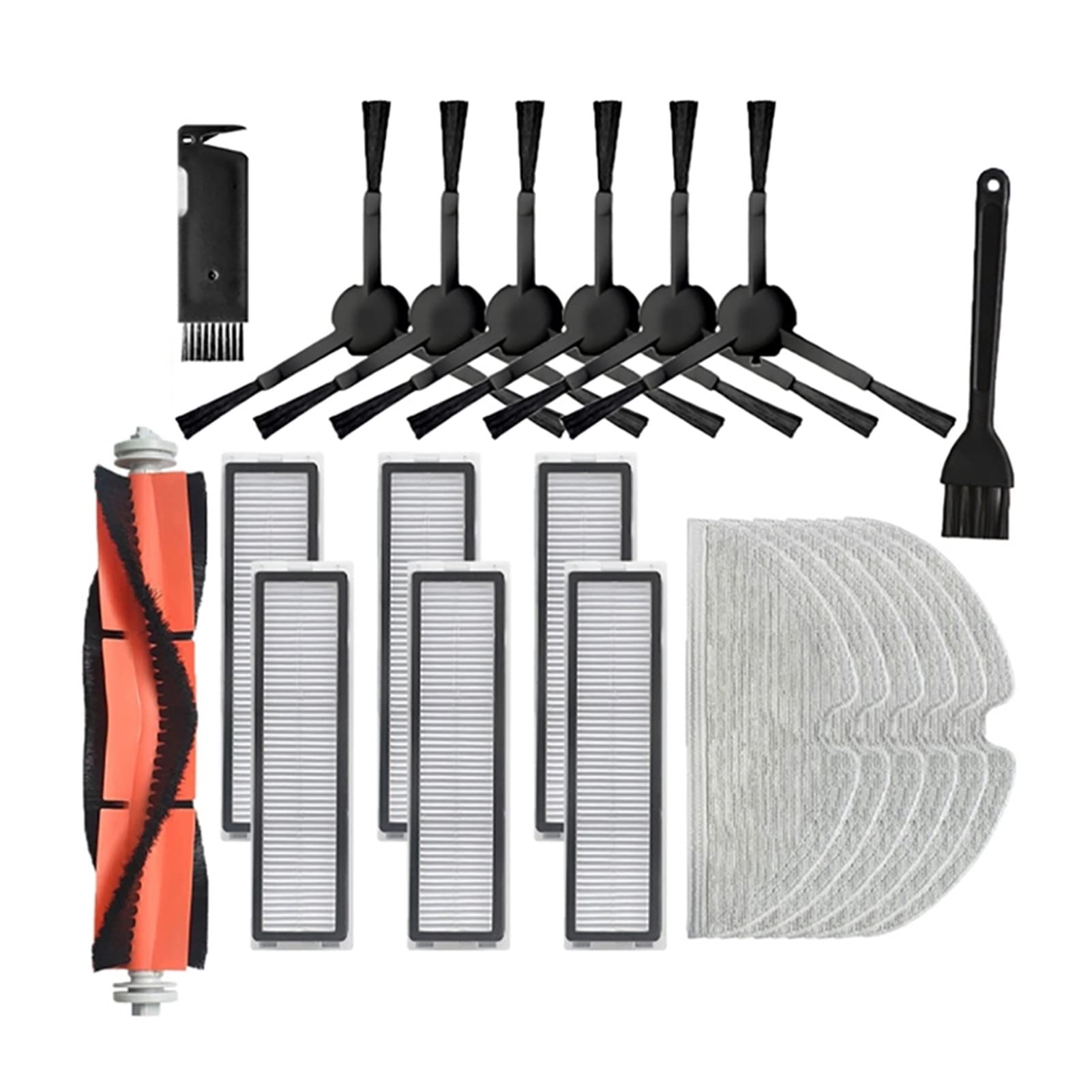 Dreame L10 Pro Vacuum Cleaner Parts - Main Floor Side Brush, Mop Pads, Filters & Dustbin Accessories | Compatible with Robot Vacuum Cleaner | Perfect for Hardwood Floors, Carpets & Pet Hair Cleaning