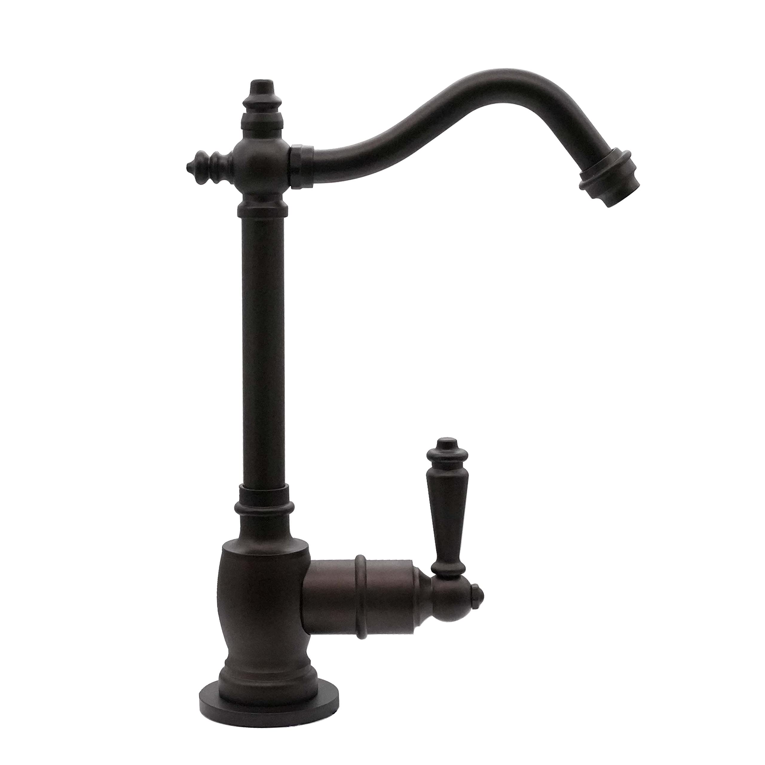 Westbrass D204HFP-12 Victorian 9-Inch Single Handle Hot Water Dispenser Faucet with Instant Heating Tank System - Oil Rubbed Bronze Finish - Perfect for Kitchen Sink, Coffee & Tea Brewing, Instant Hot Water Needs
