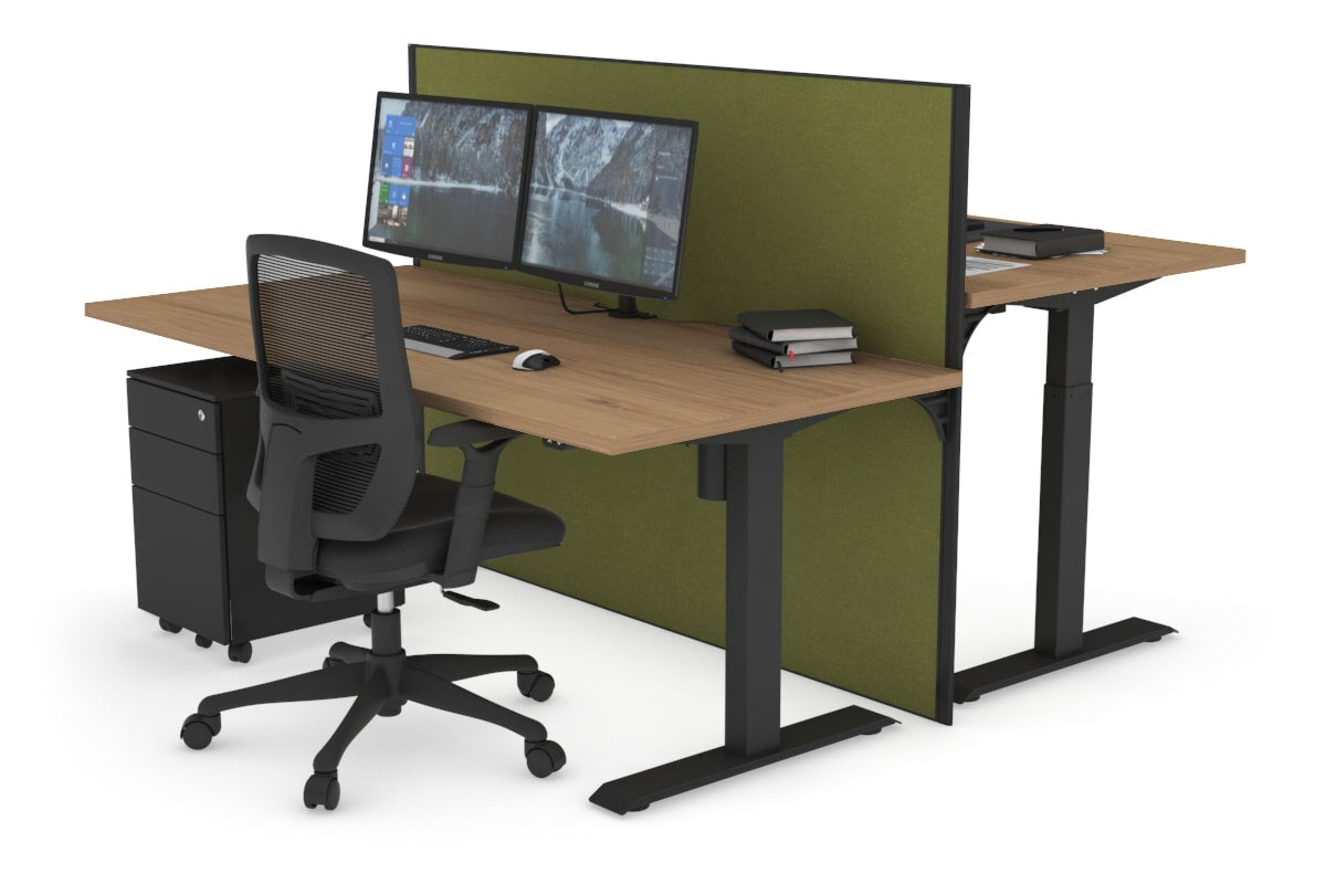 Height Adjustable 2 Person Workbench - 1400L x 800W with Cable Management | Heavy Duty Office & Workshop Desk for Collaborative Work & DIY Projects