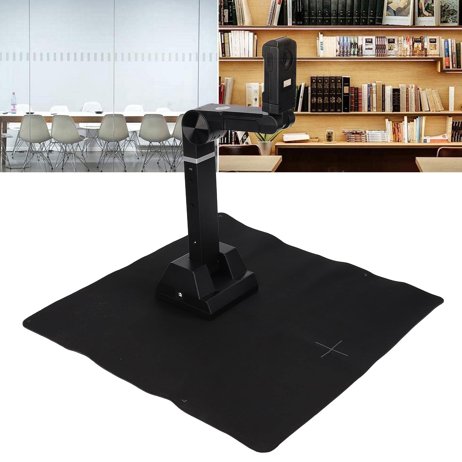8MP USB Document Scanner Camera - Portable Professional HD Document Camera for Office, ID Cards, Notes, Pictures & Magazines | Perfect for Online Teaching, Remote Work & Digitizing Documents