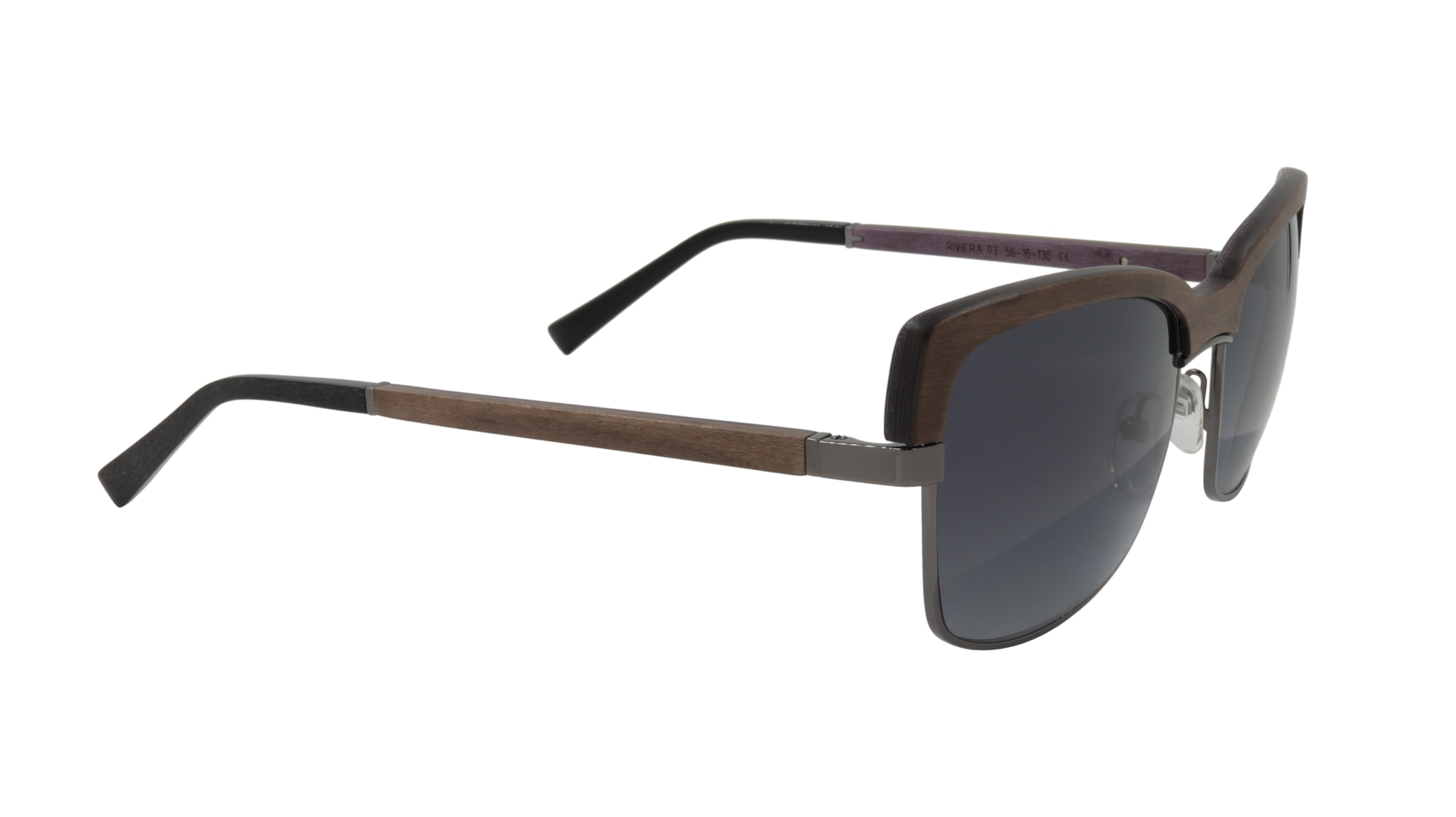 Premium GOLD & WOOD Sunglasses with Brown Genuine Wood Frames - UV Protection Polarized Lenses for Outdoor Activities, Beach, and Driving