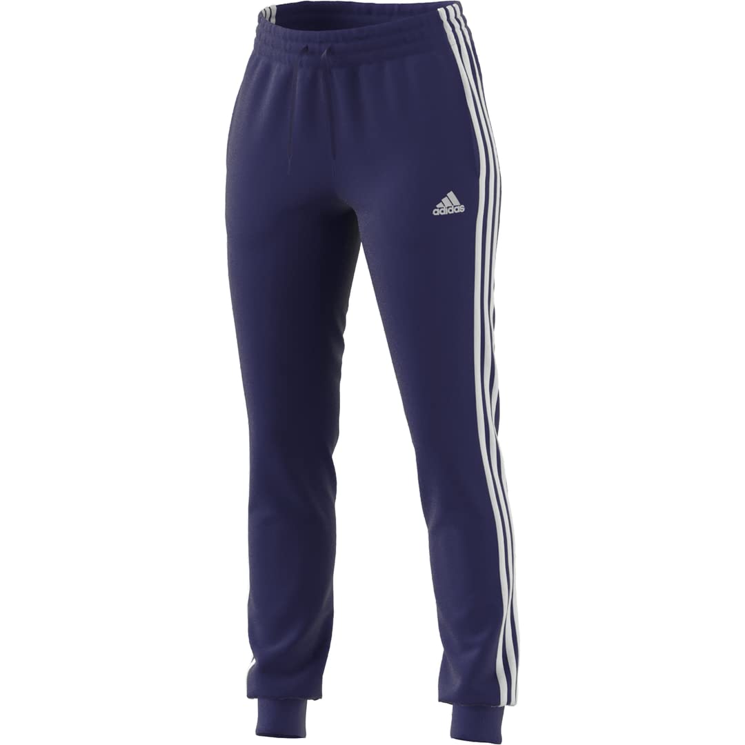adidas Women's Essentials 3-Stripes Tapered Sweatpants - Comfortable Casual Athletic Pants for Workout, Lounge & Everyday Wear