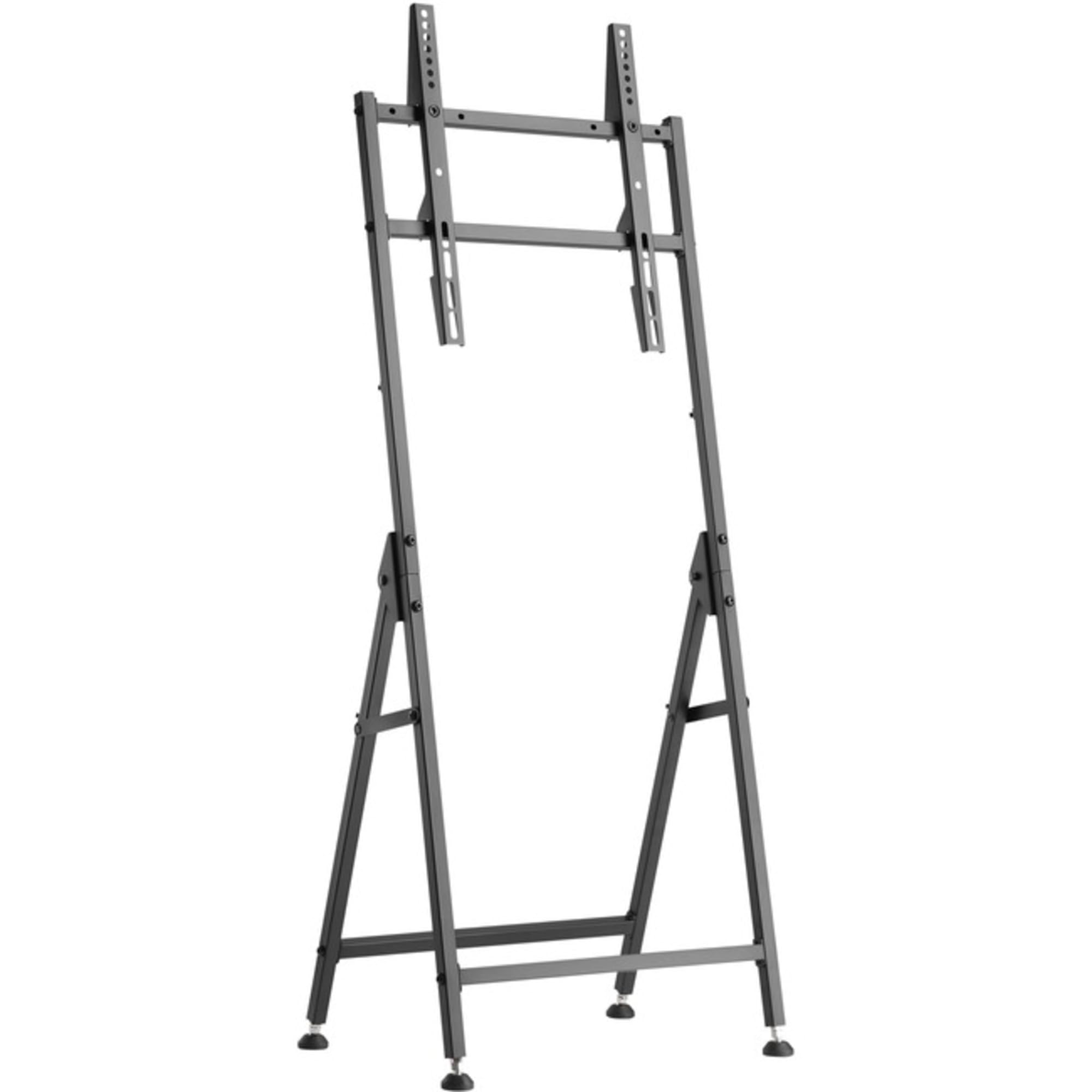 Tripp Lite DMPDS3255F Portable Steel TV Stand for 32-55 Inch Monitors - Adjustable Easel for Portrait & Landscape Displays - Sturdy Black Design for Home, Office, or Studio Use