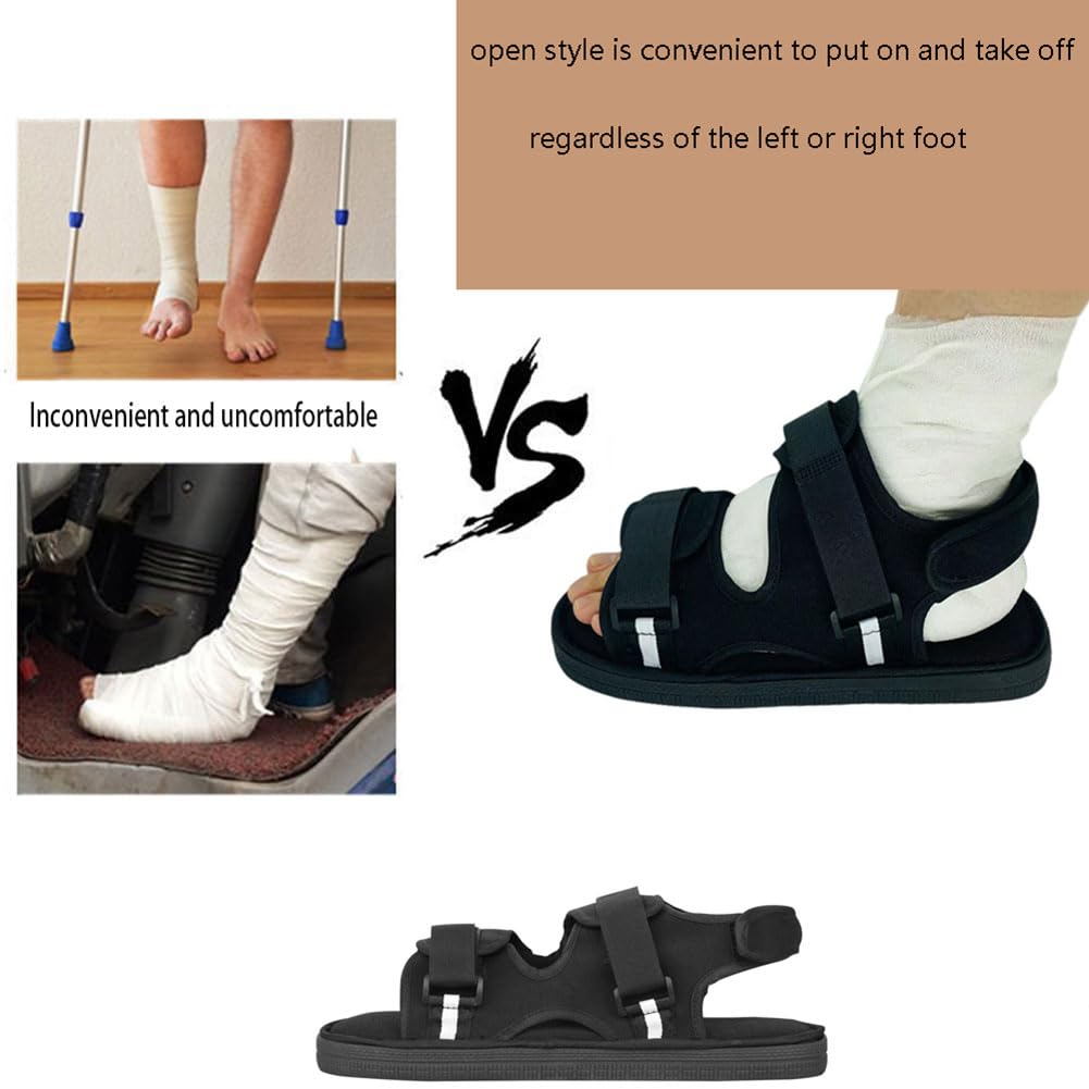 **Post Op Shoe for Broken Toe & Foot – Adjustable Medical Walking Boot with Straps for Surgery Recovery, Fracture Support & Ankle Injuries – Ideal for Post-Surgery, Cast Replacement & Mobility Assistance**