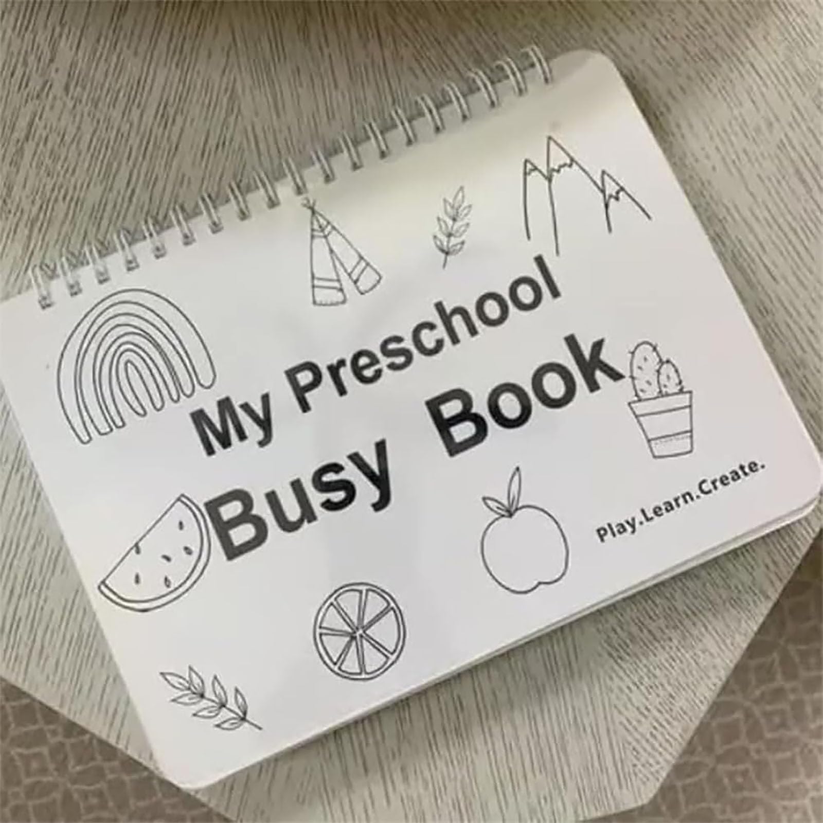 Preschool Busy Book for Toddlers - 3 Pack Learning Activities with Tracing & Coloring Pages | Autism Educational Materials | Perfect for Early Childhood Development, Travel & Quiet Time Play