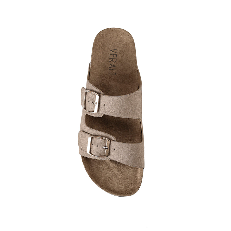 Xylo Footbed Slides - Comfortable Taupe Micro Slides for Men & Women | Perfect for Home, Pool, Beach & Casual Wear