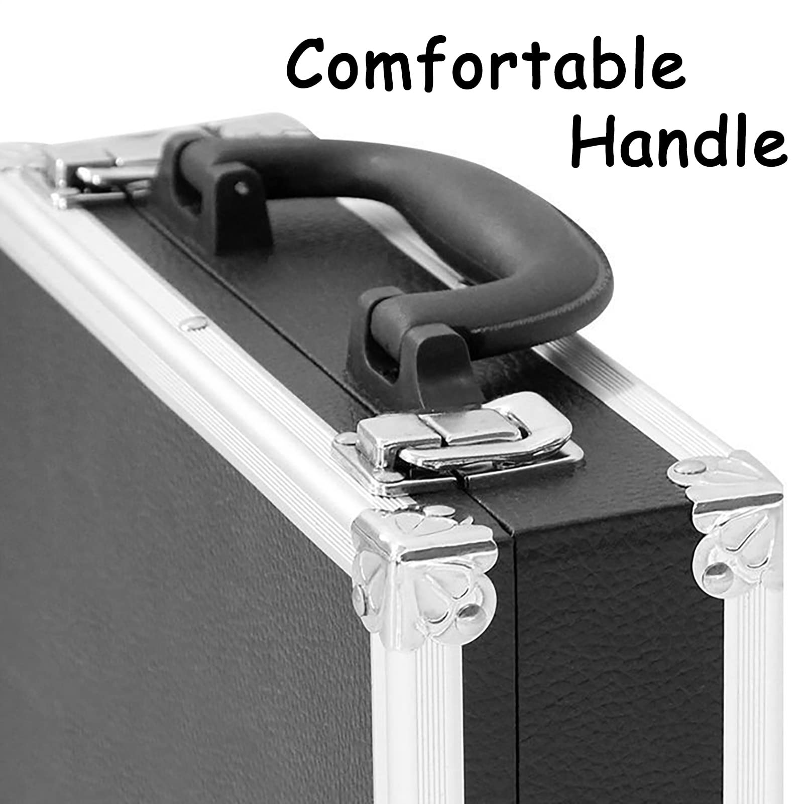 Premium 16-Hole Billiard Balls Storage Box with Secure Latches & Carry Handle - Durable Pool Balls Case for American Billiards - Perfect for Home Game Rooms, Bars, and Professional Pool Tournaments