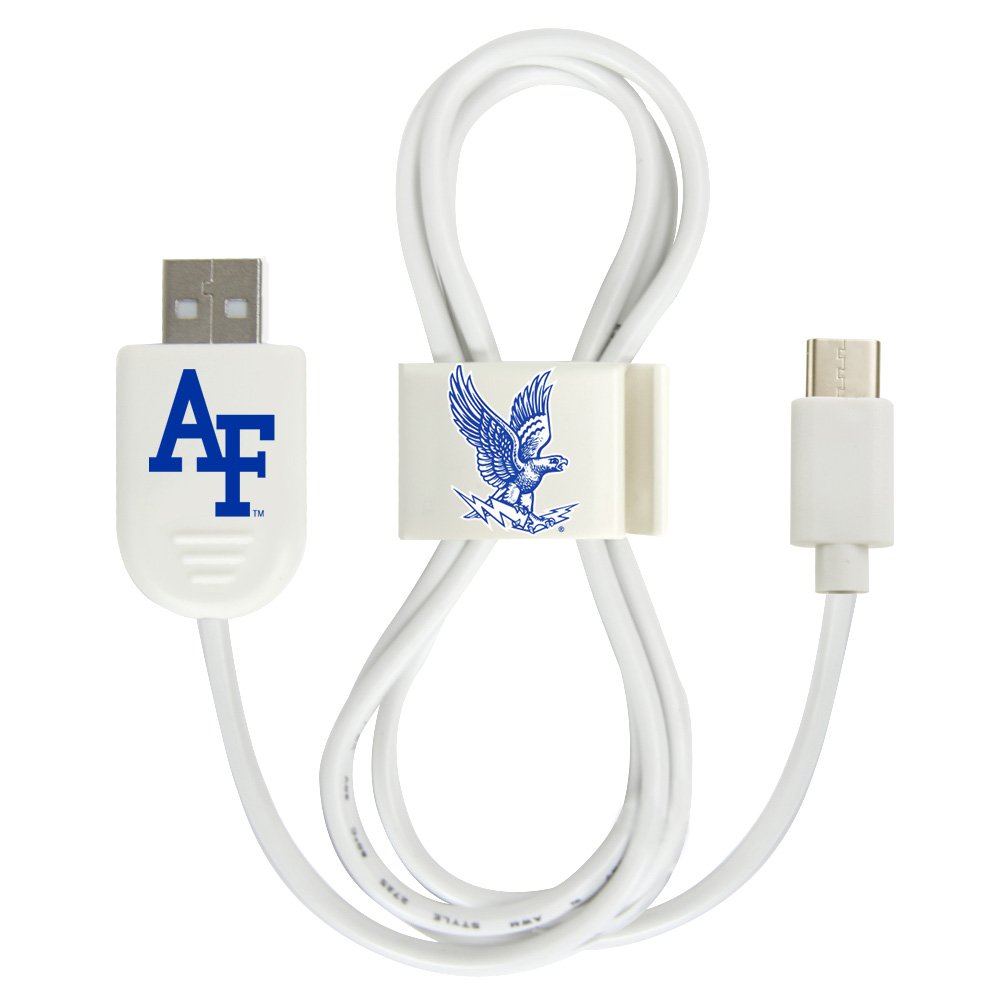 Air Force Falcons USB-C Fast Charging Cable with QuikClip - Durable Charger for iPhone 15, Samsung Galaxy, iPad Pro | Perfect for Travel, Office & Home Use