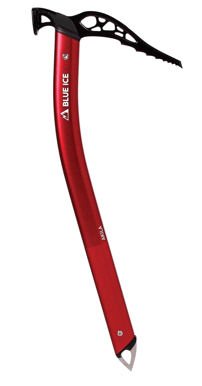 Blue Ice Akila Ice Axe Hammer - Lightweight Climbing Tool for Ski Patrol, Mountaineering & Alpine Adventures - Red