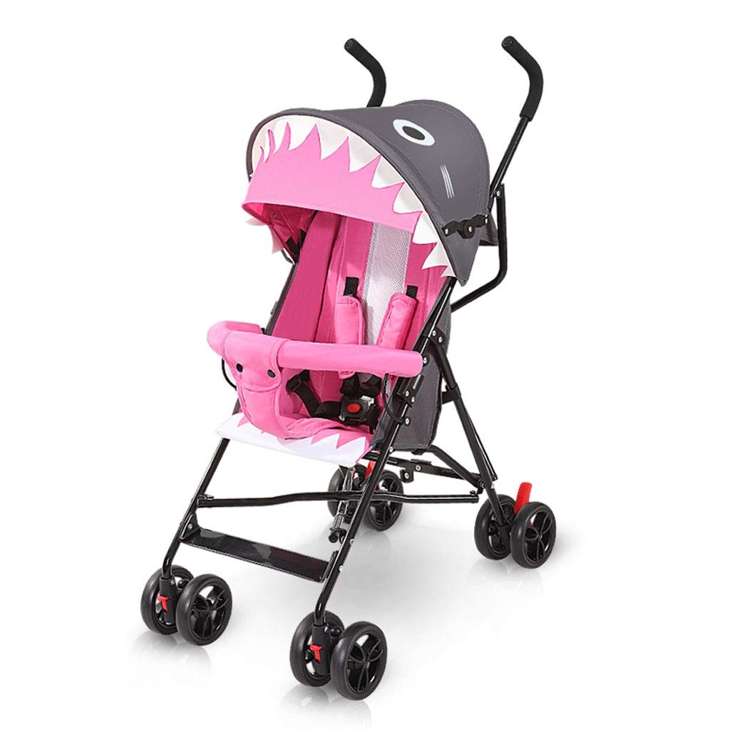 Lightweight Baby Stroller with 5-Point Safety Harness, Adjustable Reclining Seat & Mosquito Net - All-Season Infant Pushchair for Newborns to Toddlers (Color B) | Perfect for Park Walks, Shopping Trips & Traveling with Baby