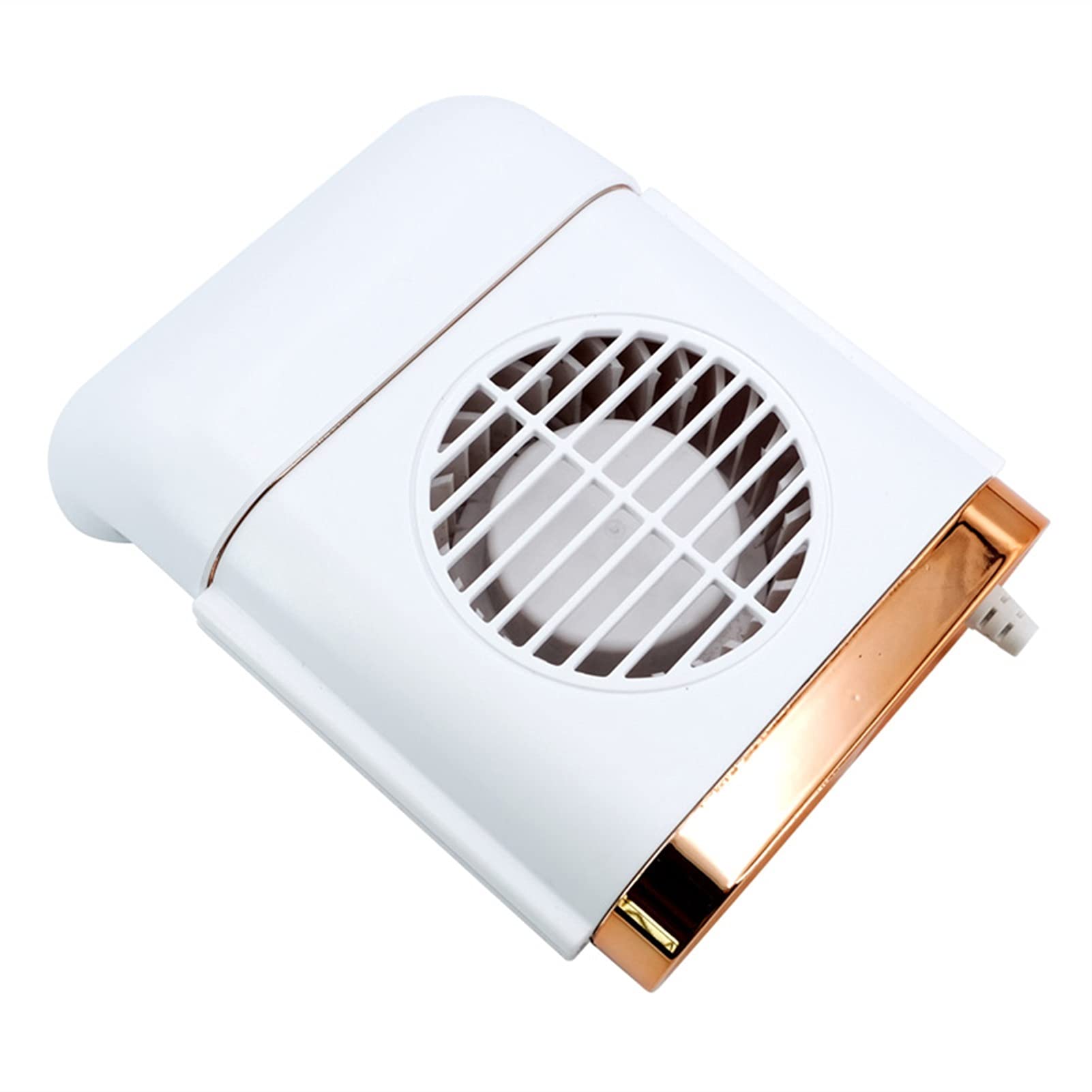 PAOMIAN Universal Car Cooling Fan - 3 Speed Adjustable USB Powered Rear Seat Air Cooler with USB Charging Port, White - Perfect for Road Trips, Summer Commutes & Long Drives