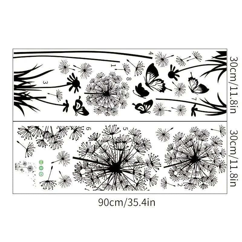 Black Butterfly Wall Stickers - Removable PVC Decor for Bedroom & Living Room | Home & Party Backdrop