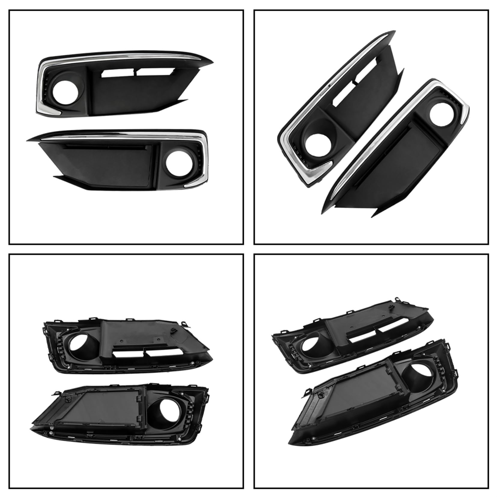 2-Pack H8 Fog Light Assembly with Covers & Harness Switch Kit - Compatible with 2019-2020 Honda Civic Coupe/Sedan - Perfect for Night Driving & Foggy Weather Conditions