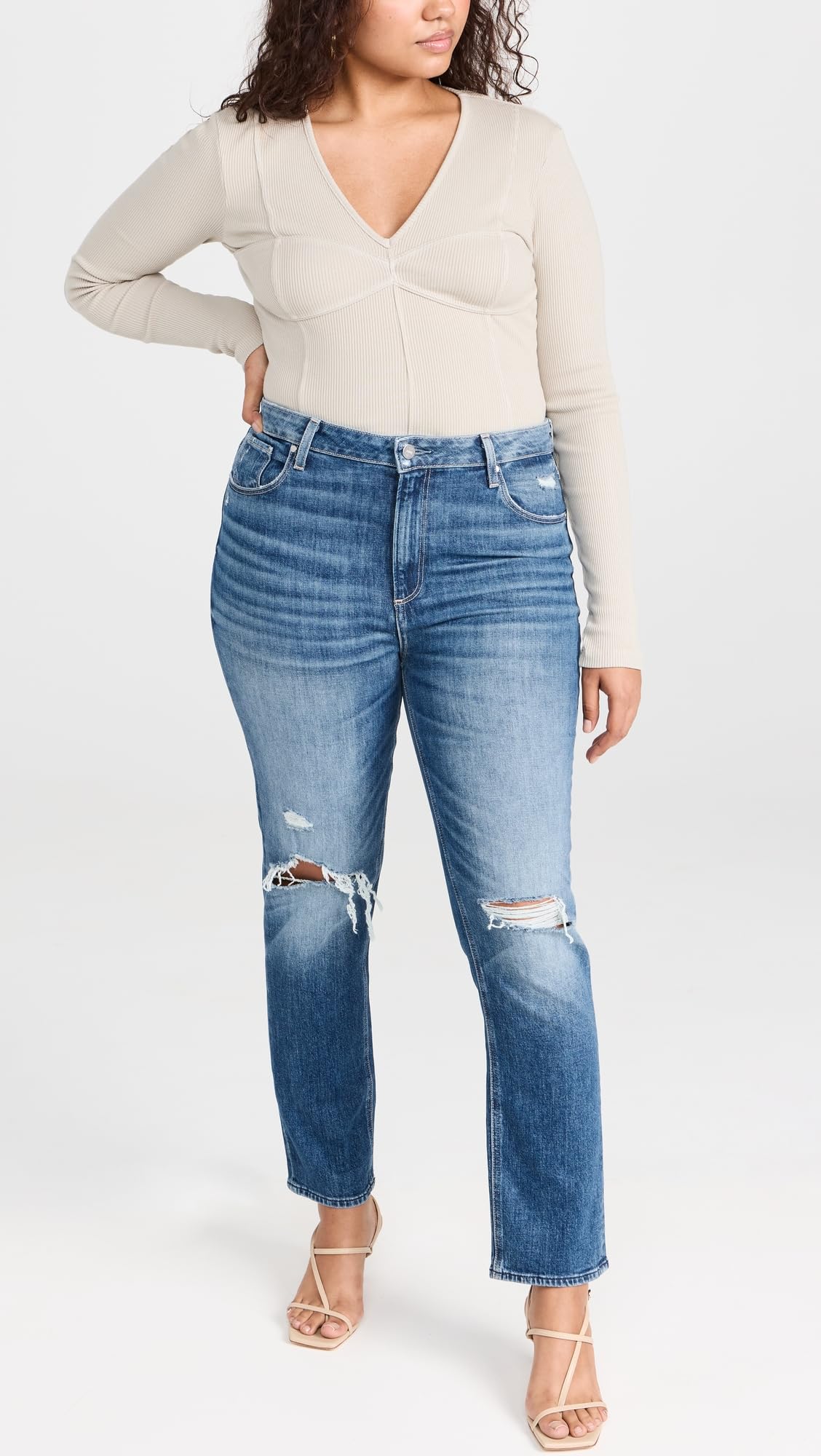PAIGE Women's Sarah Slim Jeans - High Waist Stretch Denim Pants for Everyday Comfort | Perfect for Work, Casual Outings & Date Nights