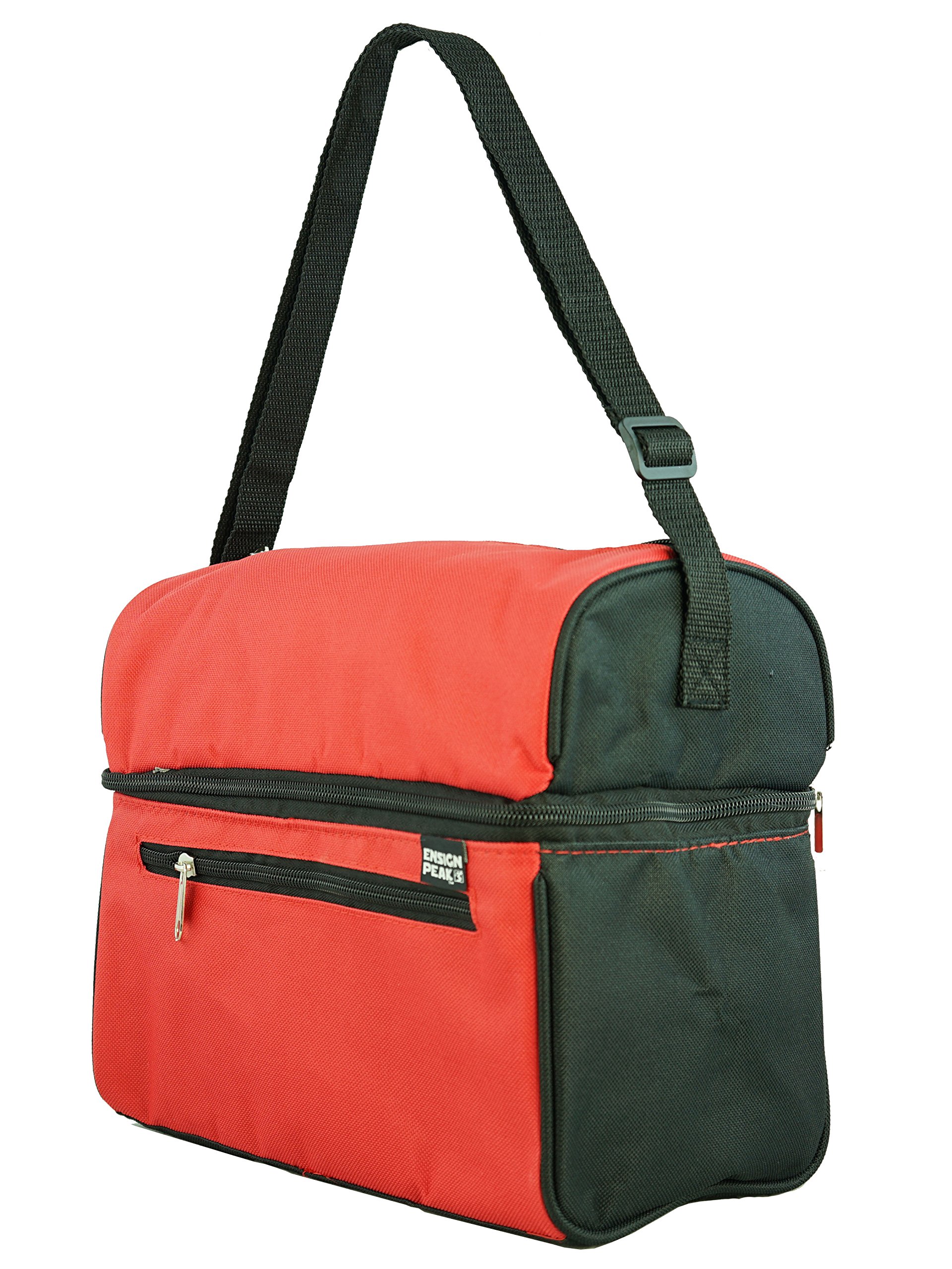 Ensign Peak 2 Compartment Insulated Lunch Box - Leakproof Cooler Bag for Work, School & Picnics | Perfect for Meal Prep & Outdoor Activities