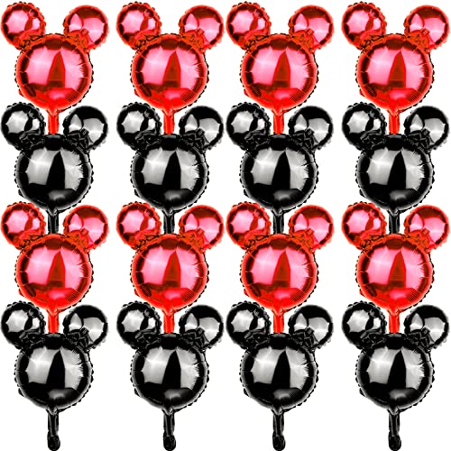 24pcs Black&red