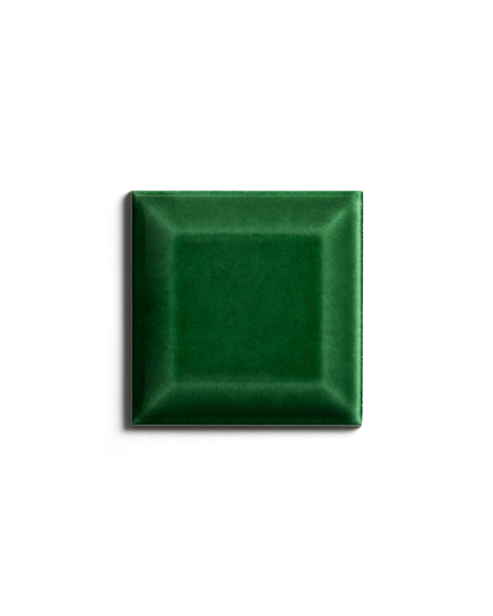 Kakel Victoria Facade Edge Tile 7.5 x 7.5 cm Bottle Green - Perfect for Kitchen Backsplash & Bathroom Wall Decor
