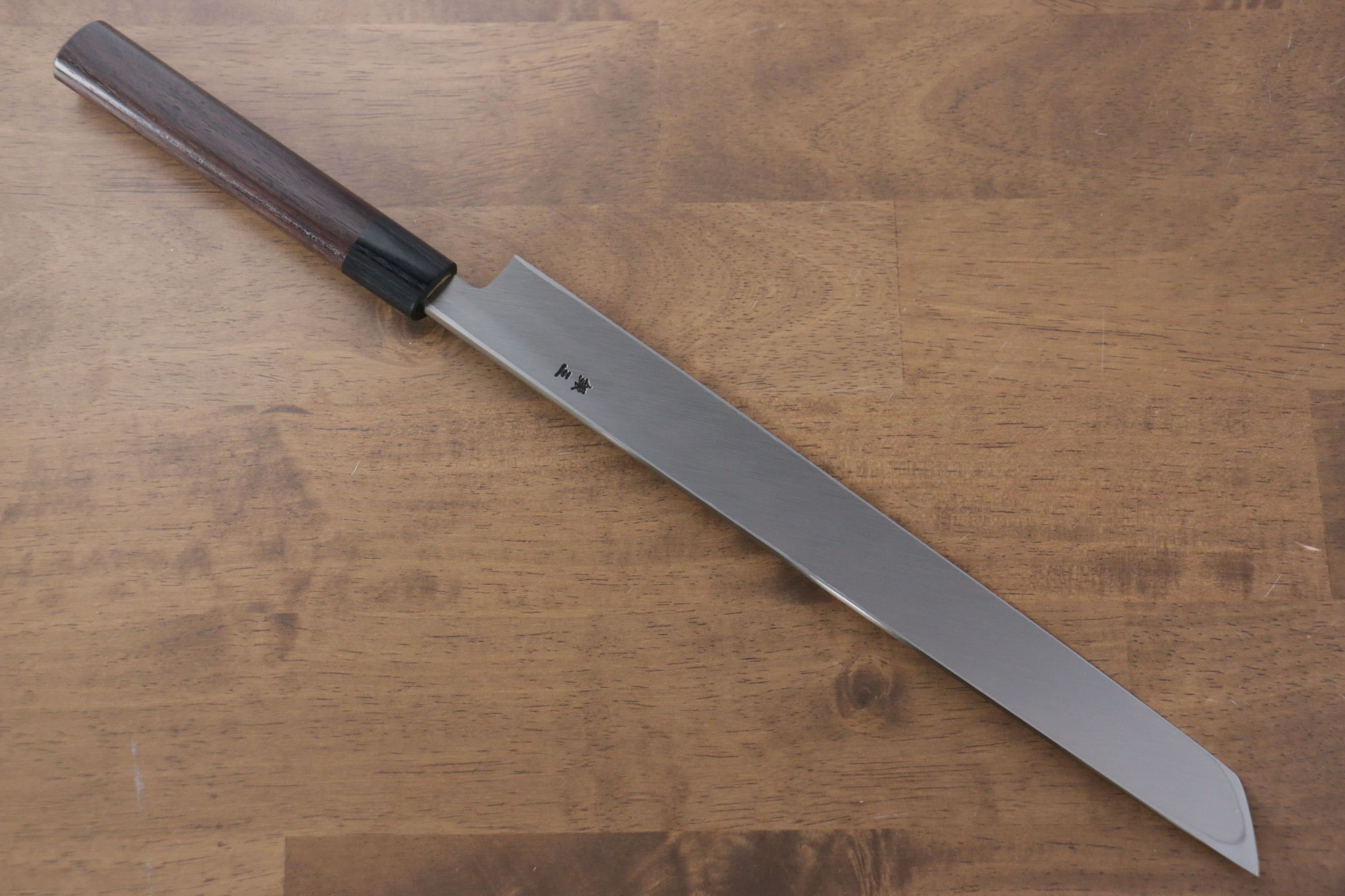Premium Jikko Silver Steel No.3 Sakimaru Yanagiba 300mm Japanese Sushi Knife with Ebony Handle - Perfect for Sushi Chefs & Professional Japanese Cuisine Preparation