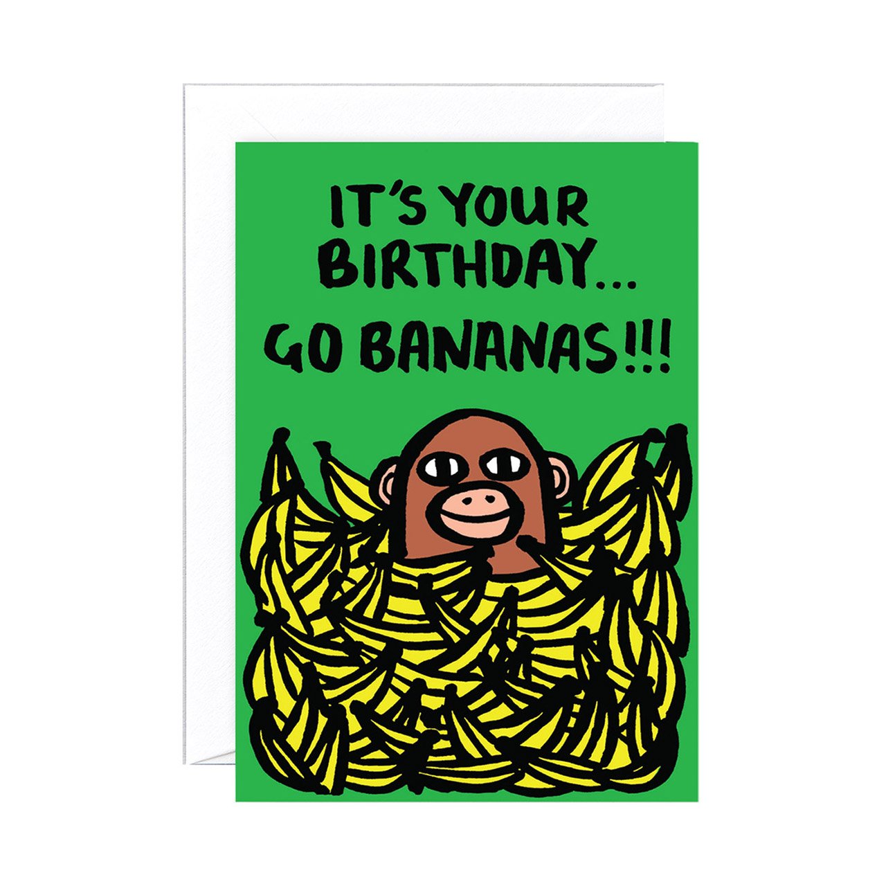 Funny Birthday Bananas Greeting Card - Humorous Banana-Themed Birthday Card for Friends & Family - Perfect for Birthday Wishes & Celebrations