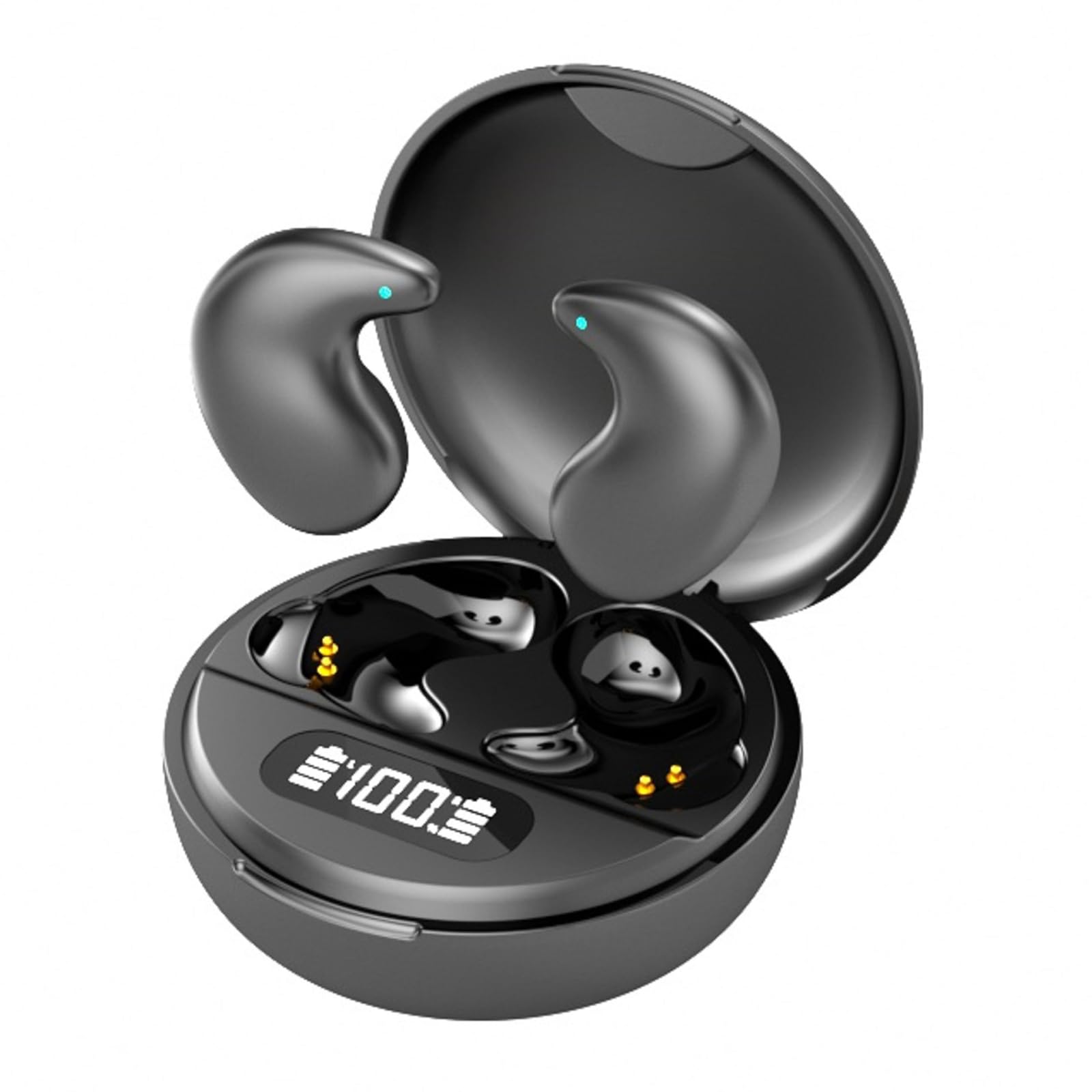 Wireless Bluetooth Sleep Headphones for Side Sleepers - Smallest Invisible Earbuds for Small Ears, Comfortable Mini Earphones for Sleeping, Travel & Meditation - Perfect for Night Use, Airplane & Office Napping