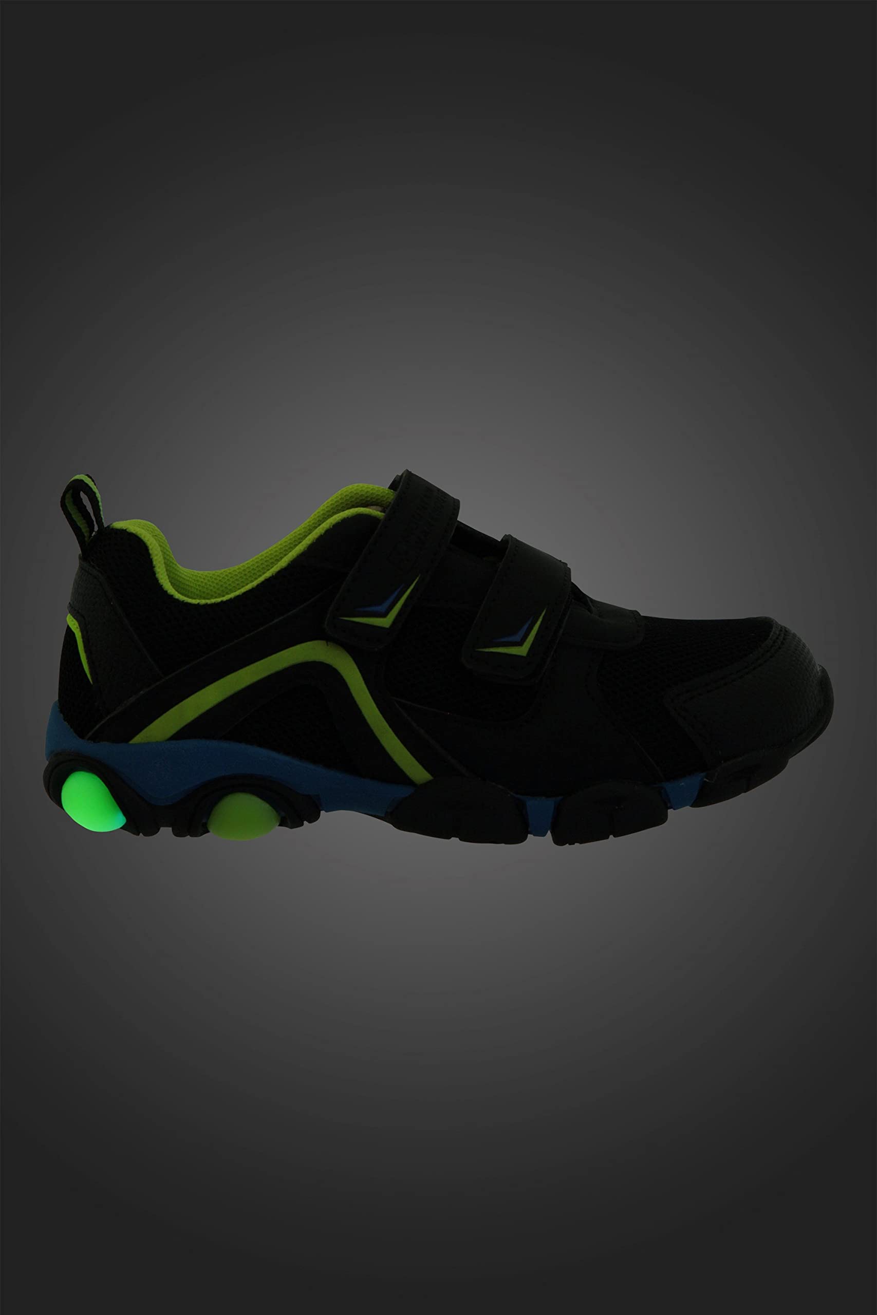 Mountain Warehouse Kids Light Up Shoes - Durable & Breathable Hook & Loop Sneakers for Boys Girls - Perfect for Spring Summer Walking, Travel, Outdoor Play & School Activities