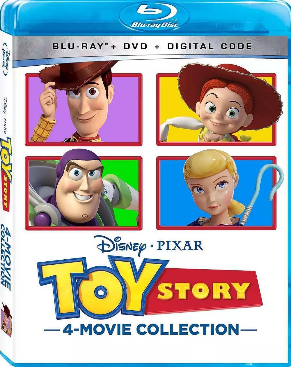 Toy Story 1-4 Complete DVD Collection | Disney Pixar Animated Movies for Kids & Families | Perfect for Movie Nights, Birthday Gifts & Disney Fans