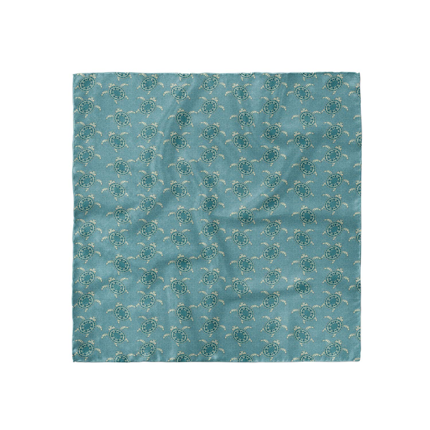 Ambesonne Turtle Print Head Scarf - Floral Animal Design Hair Wrap for Women - Perfect for Beach, Yoga, and Everyday Fashion Accessory