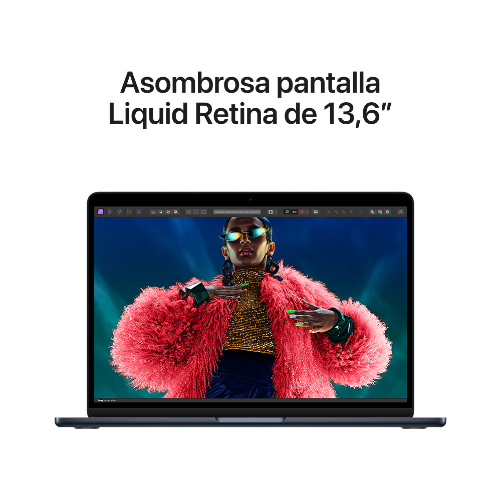 Apple MacBook Air 13-inch with M3 Chip - 8-Core CPU, 8-Core GPU, 256GB SSD - Midnight Blue | Lightweight Laptop for Work, Study & Travel
