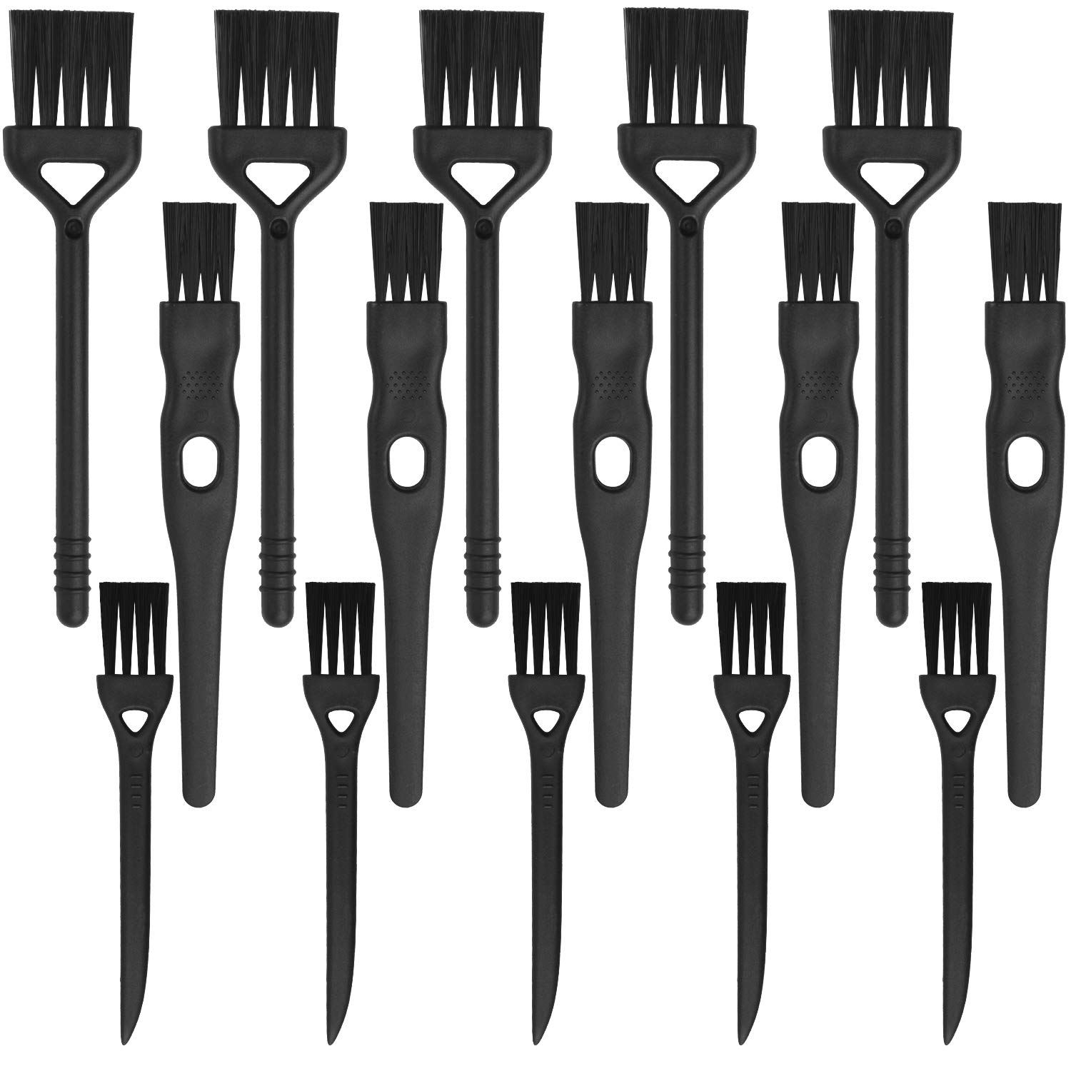 15pcs Electric Shaver Razor Cleaning Brushes Set - Nylon Bristles for Electric Razor & Hair Clipper Maintenance - 3 Style Brush Heads for Deep Cleaning & Hygiene - Perfect for Home, Salon & Travel Use