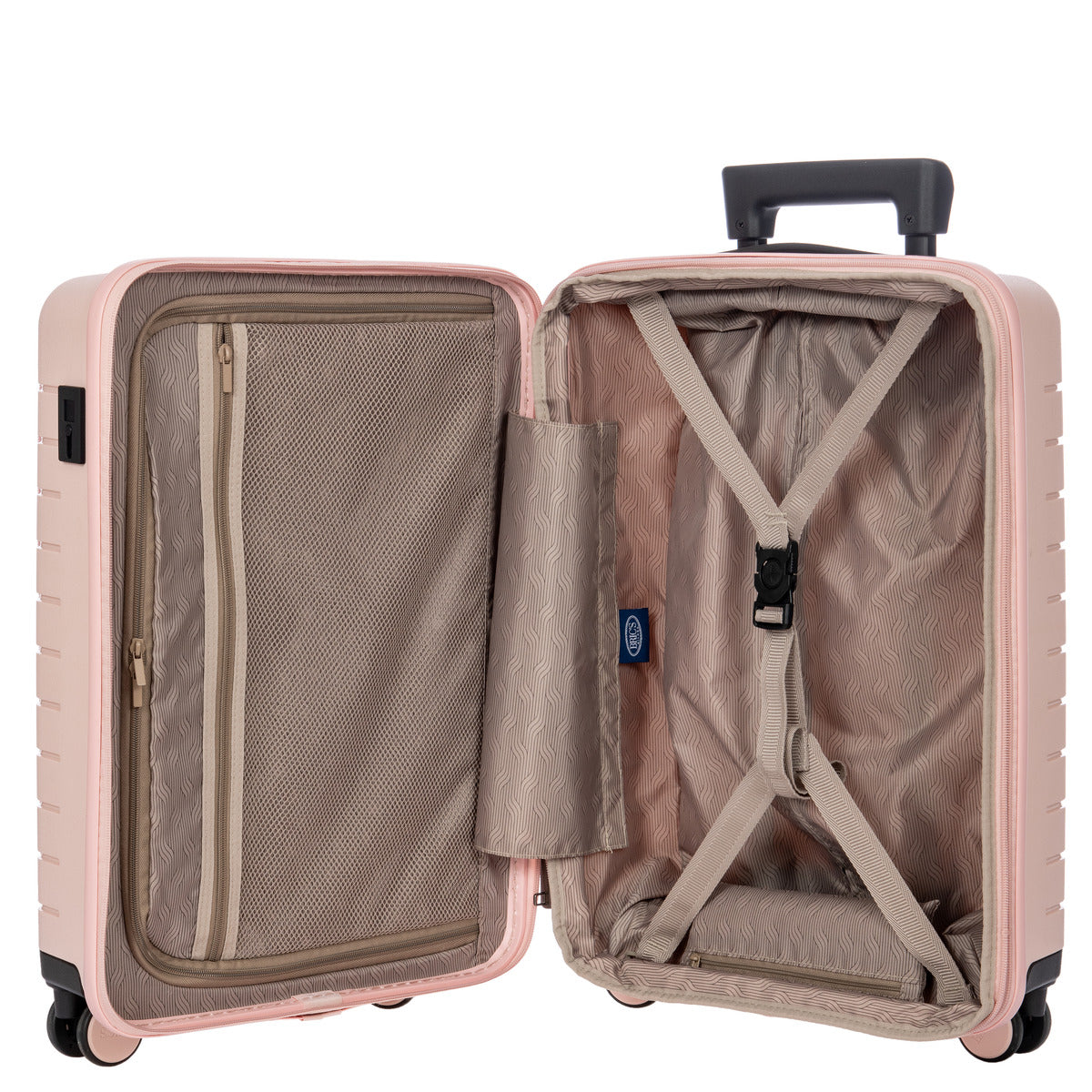 Ulisse 21 Expandable Spinner Luggage with Front Pocket - Pink | Lightweight Carry-On Suitcase for Women & Men | Perfect for Business Travel & Weekend Getaways