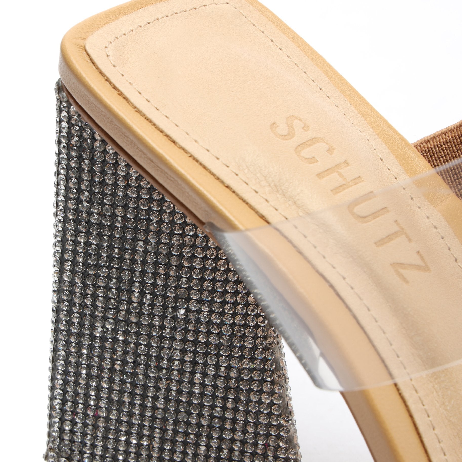 Ariellen Women's Rhinestone Embellished Vinyl Sandals - Comfortable & Stylish for Parties, Weddings, and Summer Outings
