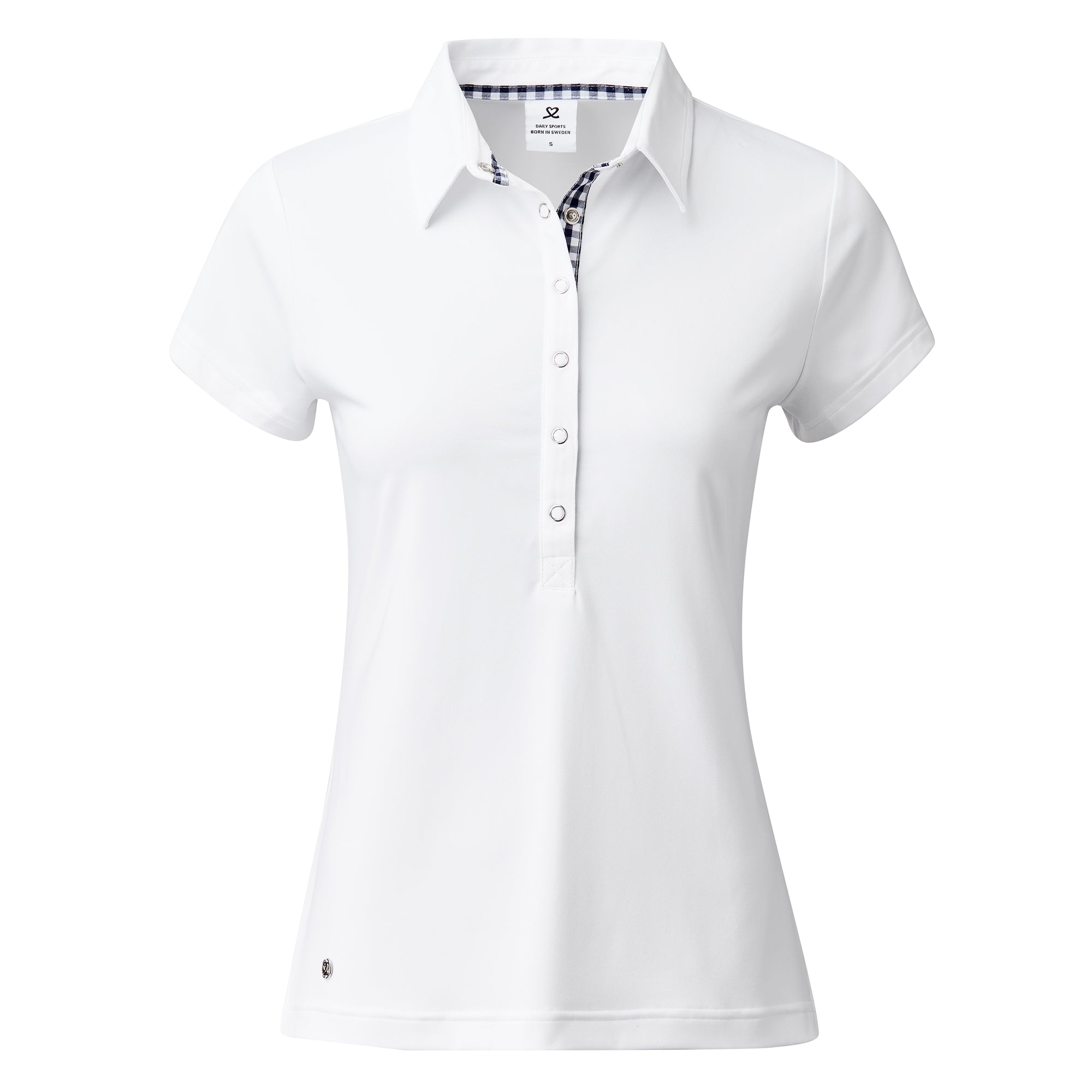 Women's Golf Polo Shirt - Dina White Moisture-Wicking Daily Sports Top for Comfort & Style | Perfect for Golf, Tennis & Casual Wear