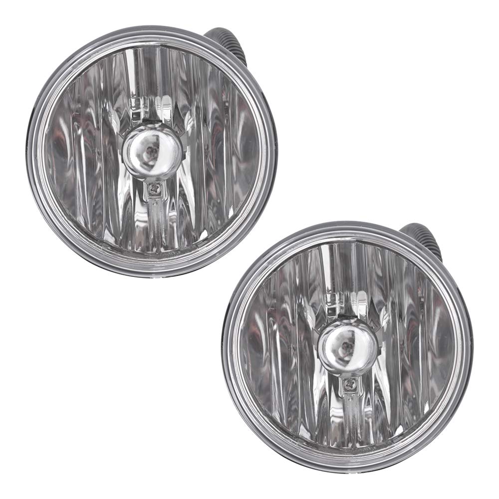 Brock Replacement Fog Lights Pair for 2008-2016 Pinnacle CXU612 CXU613 - Compatible with 84722512 - Durable All-Weather Driving Lights for Enhanced Visibility in Rain & Fog