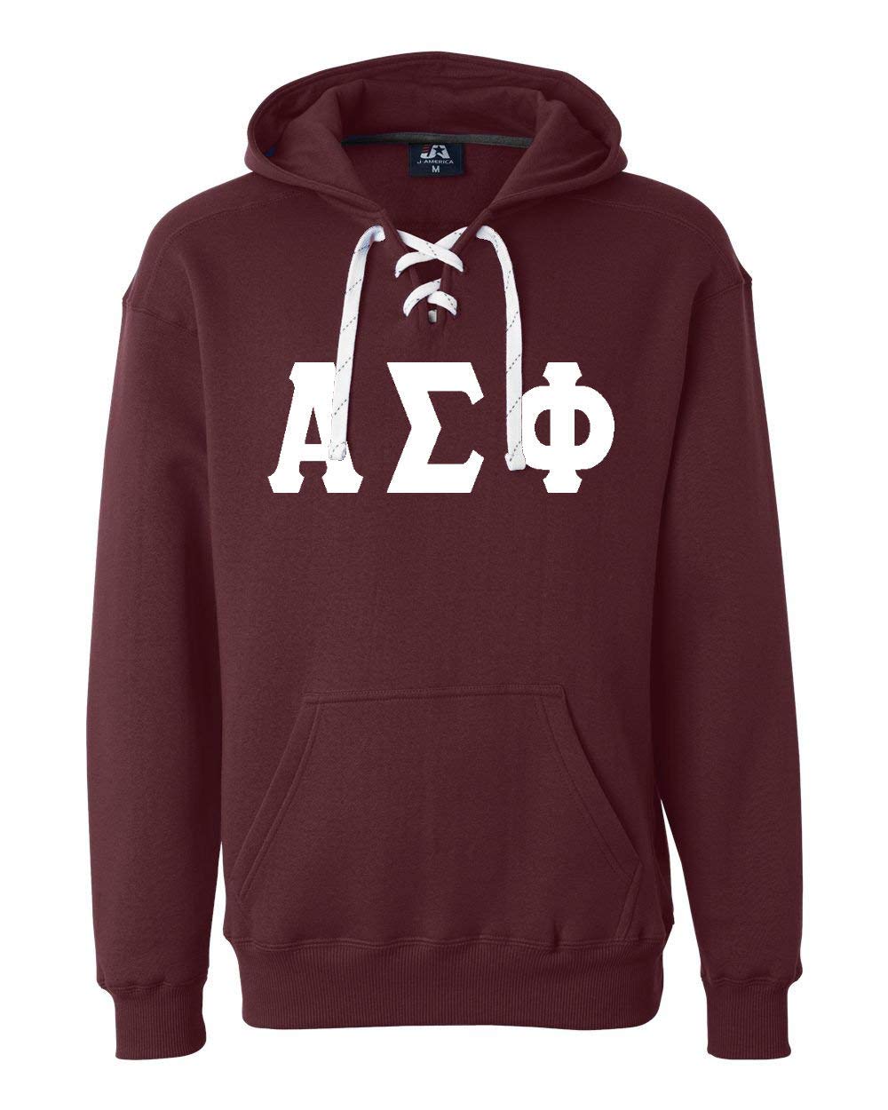 Alpha Sigma Phi Fraternity Hooded Sweatshirt - Comfortable College Lace-Up Pullover for Men | Perfect for Greek Life Events, Campus Wear & Casual Outings