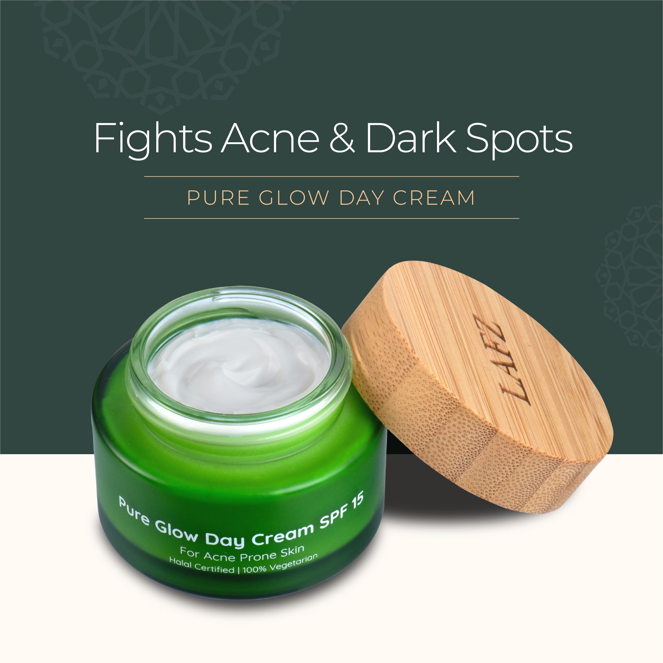 Lafz Organix Pure Glow Day Cream 50g - Natural Face Moisturizer with Antioxidants for Hydration & Radiance | Perfect for Daily Skincare Routine & Dry Skin Care