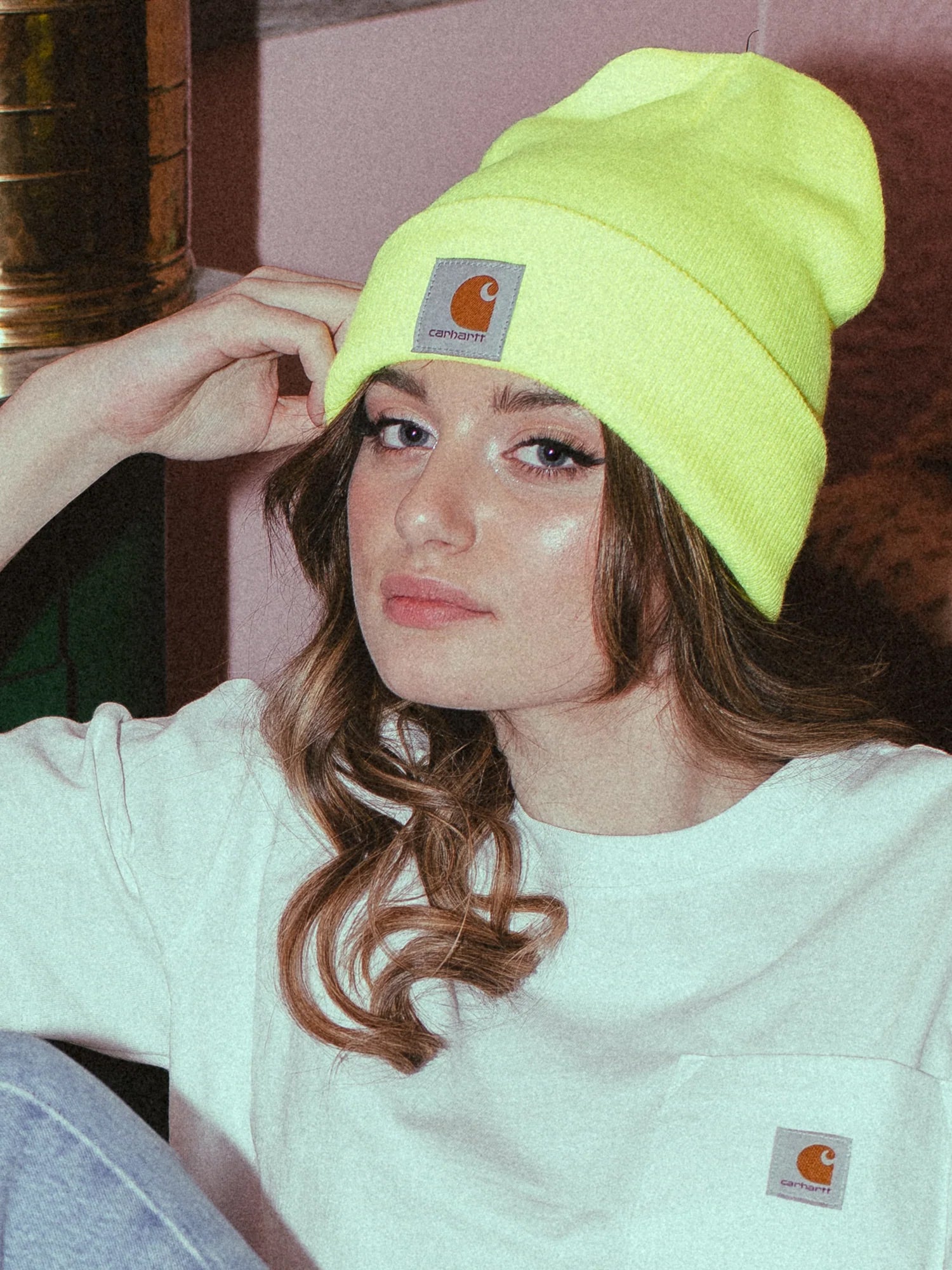 Carhartt Watch Beanie Brite Lime - Warm Winter Knit Hat for Men & Women - Perfect for Outdoor Activities, Skiing, and Cold Weather Fashion