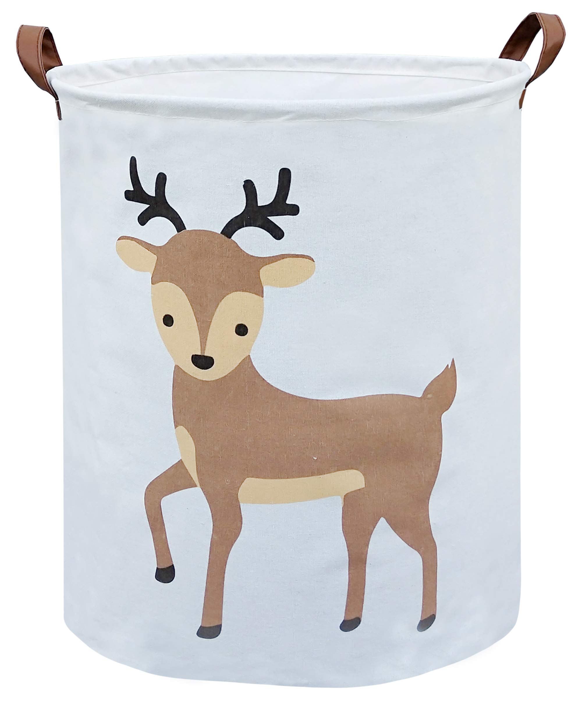 Collapsible Deer Laundry Hamper for Kids - Baby Storage Basket, Nursery Toy Organizer & Boys Room Decor | Perfect for Clothes, Toys & Nursery Organization