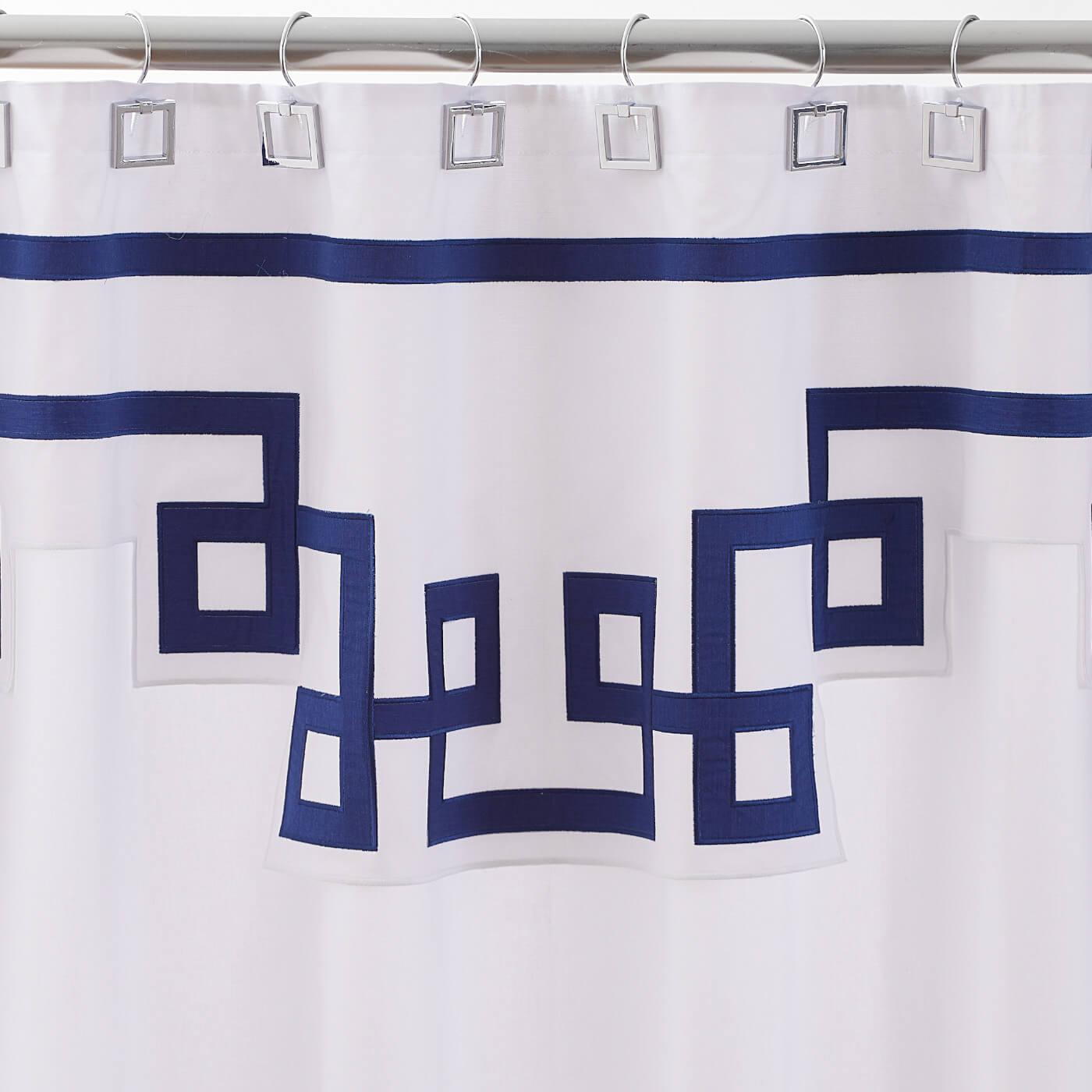 Square Door Knocker Shower Hooks - Heavy Duty Rustproof Bathroom Hooks for Towels, Robes & Shower Curtains - Perfect for Bathroom, Kitchen & Dorm Organization